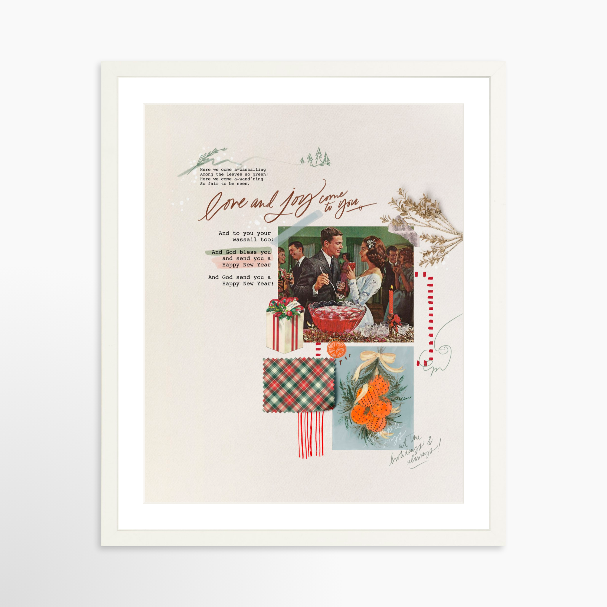 16x20 / White Frame + White Mat
