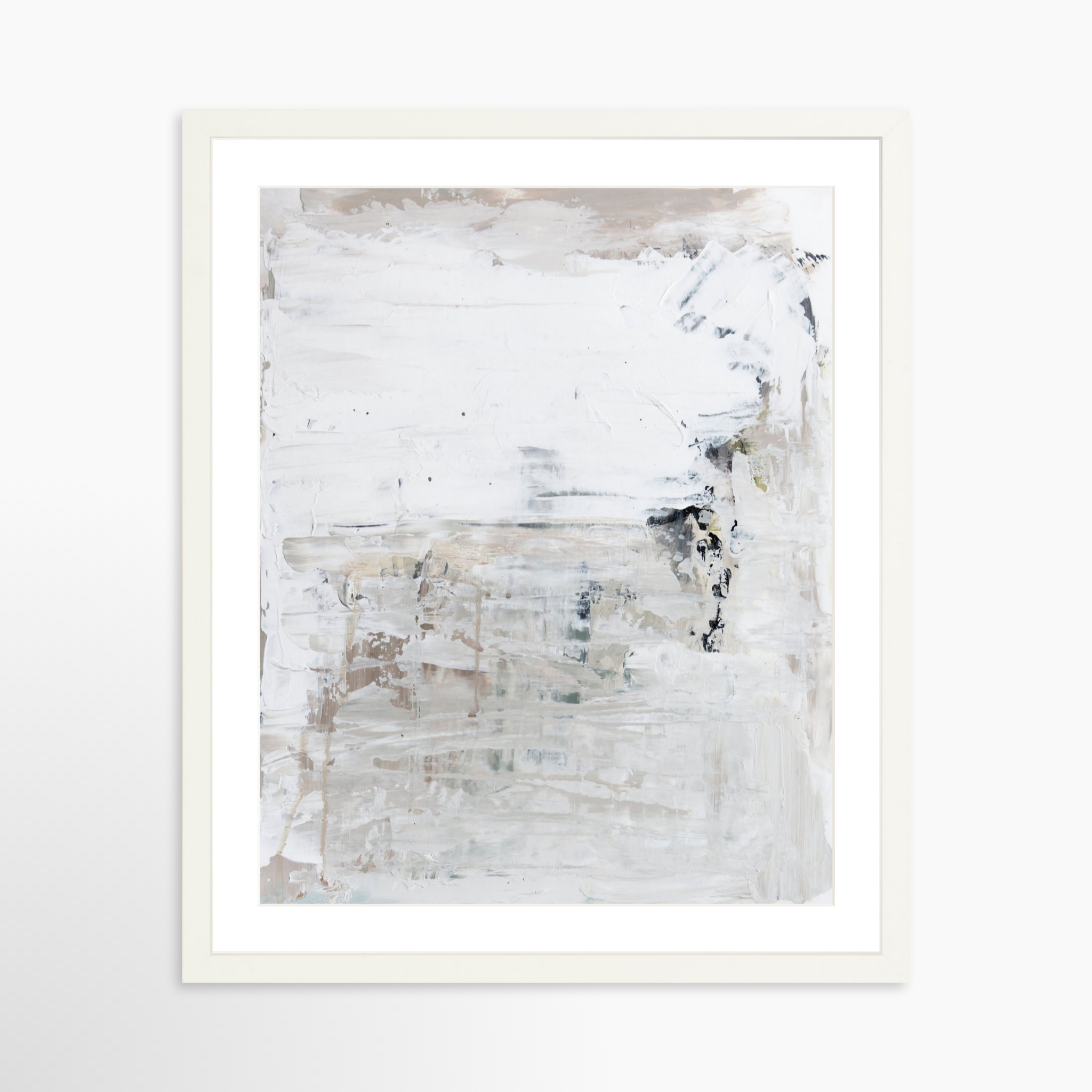 16x20 / White Frame + White Mat