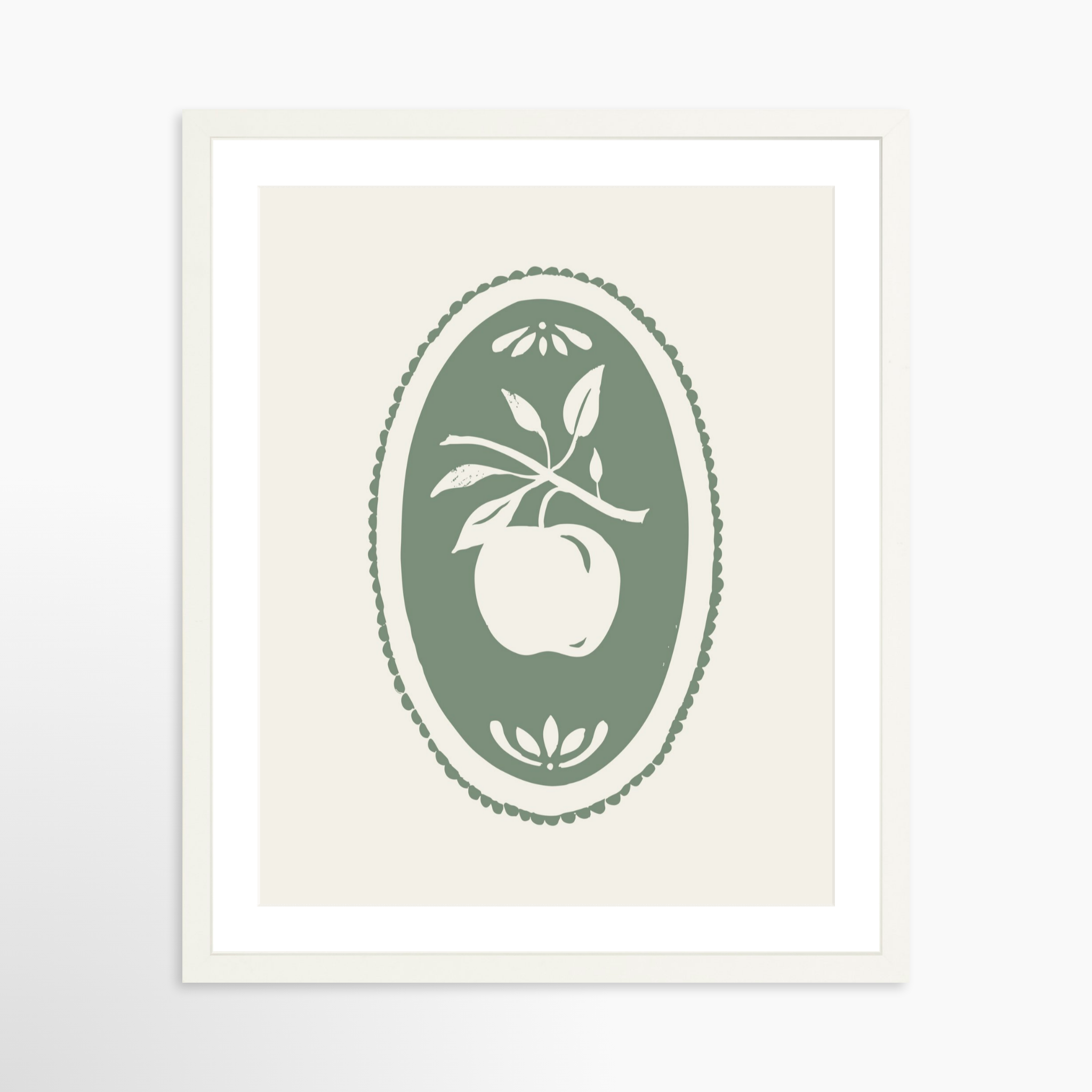 16x20 / White Frame + White Mat