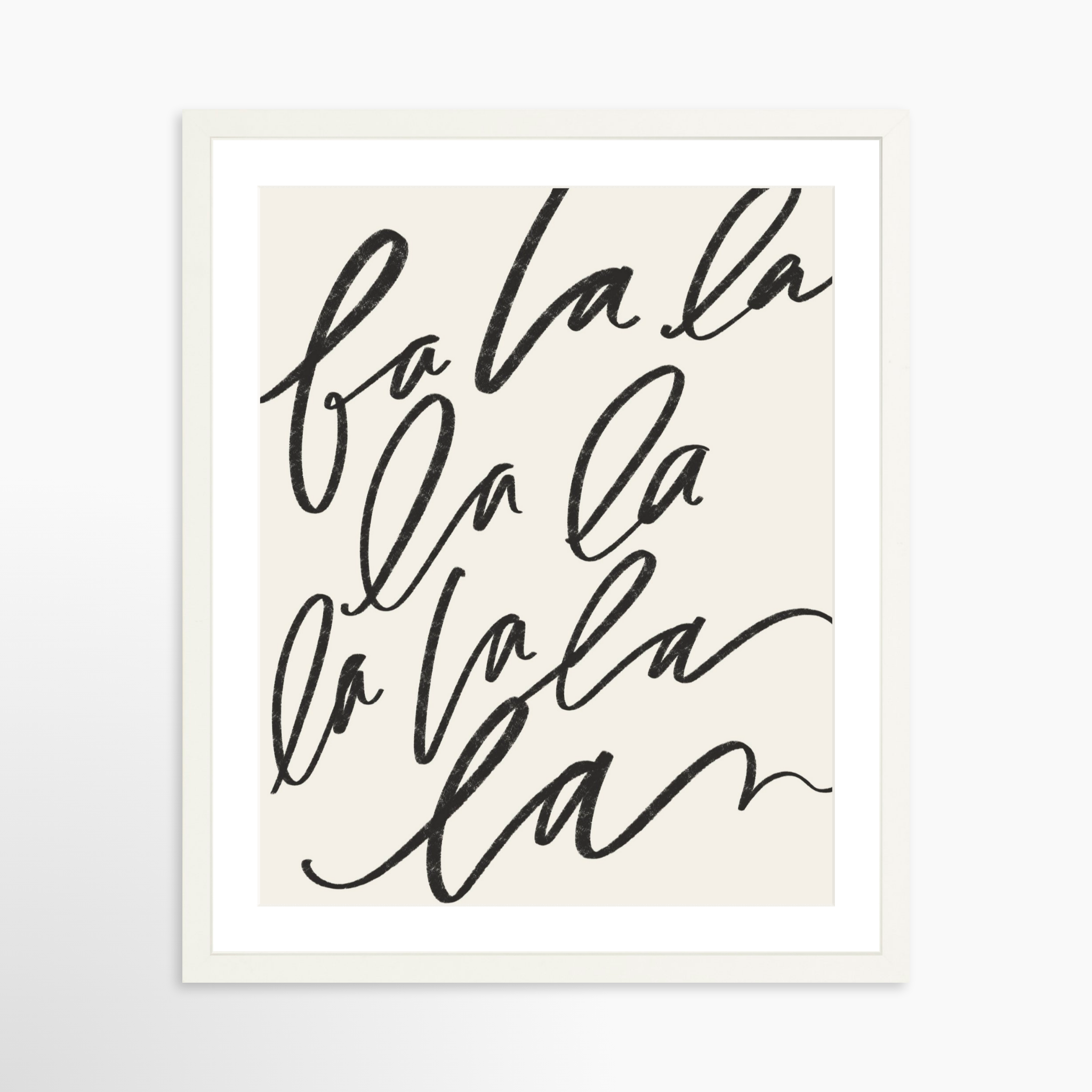 16x20 / White Frame + White Mat