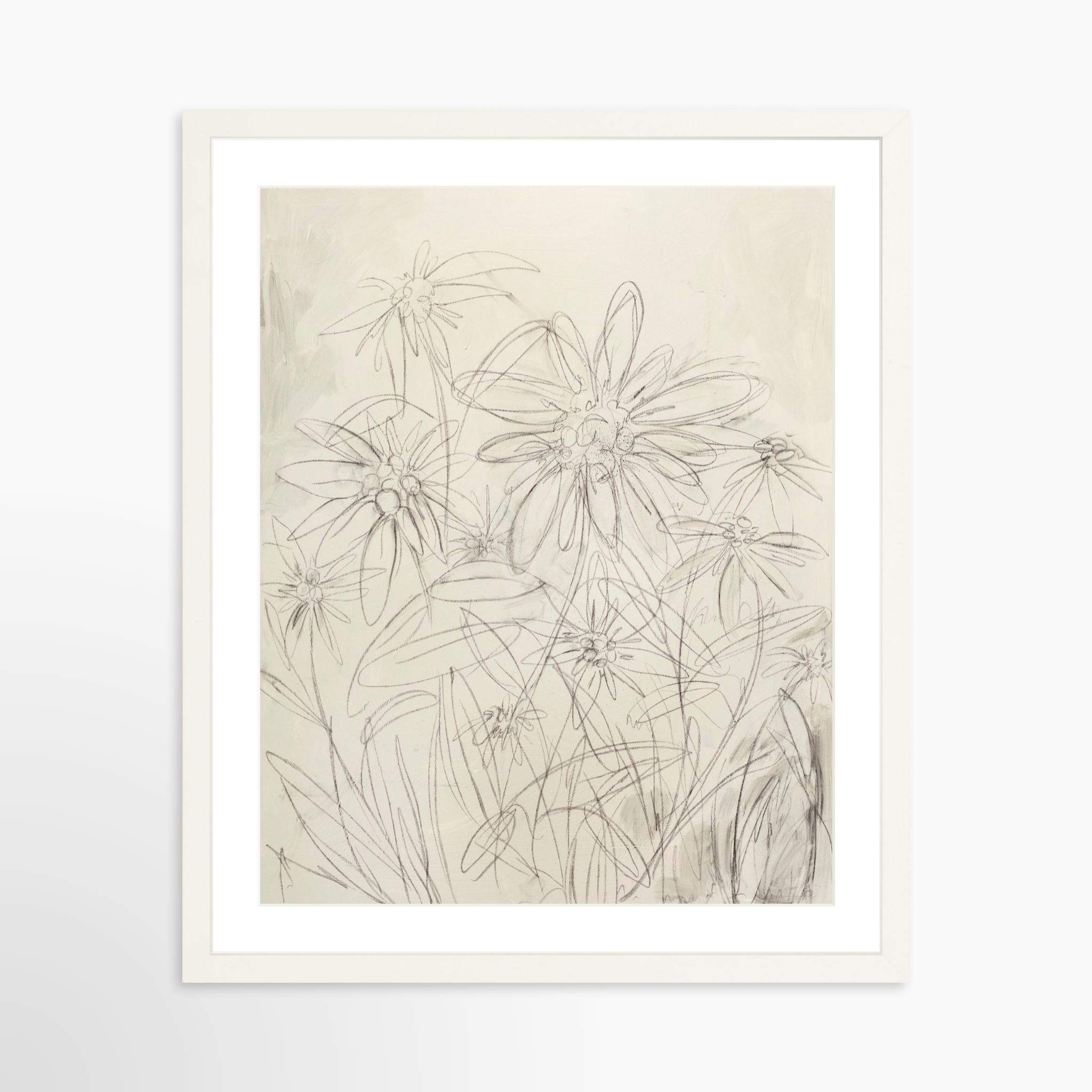16x20 / White Frame + White Mat