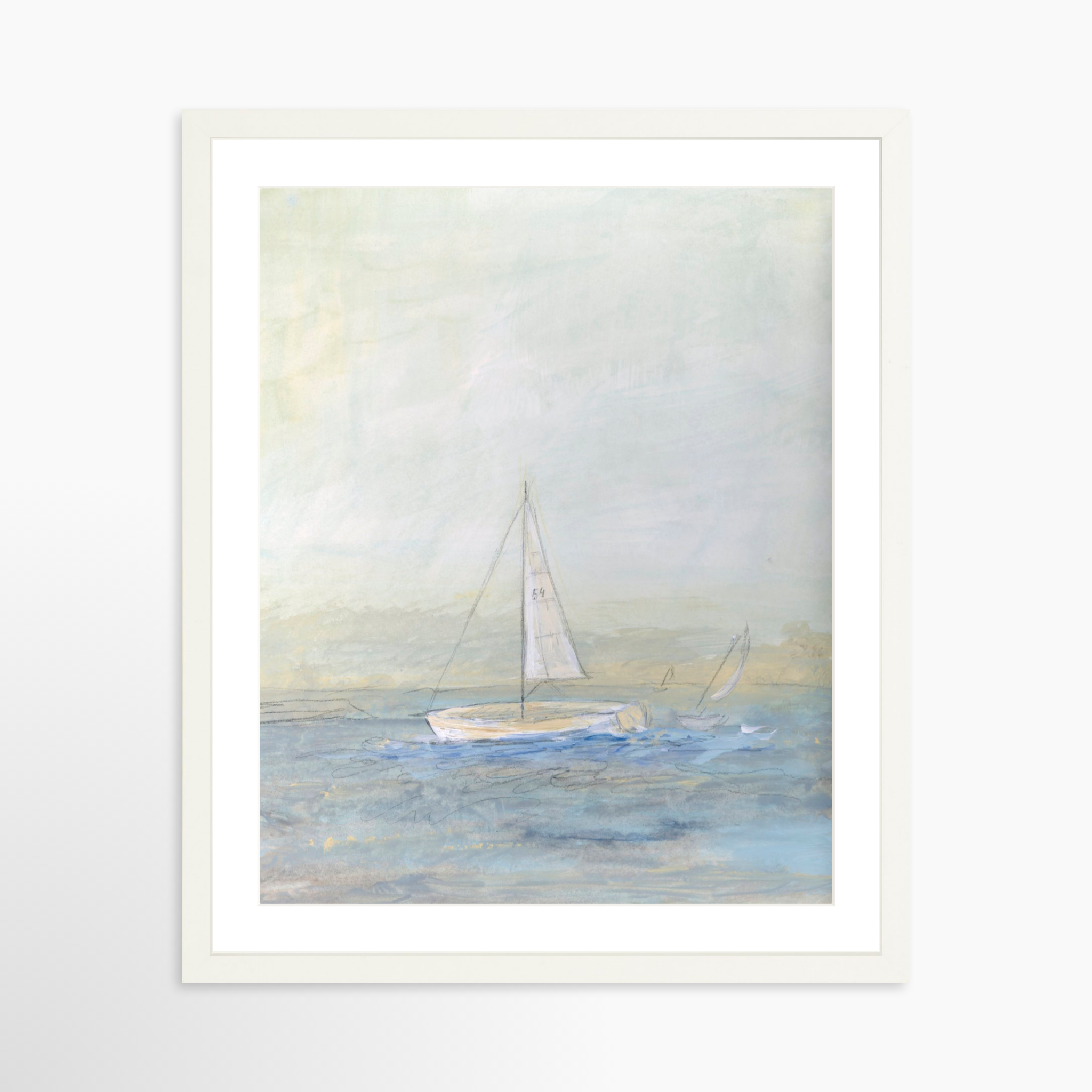 16x20 / White Frame + White Mat