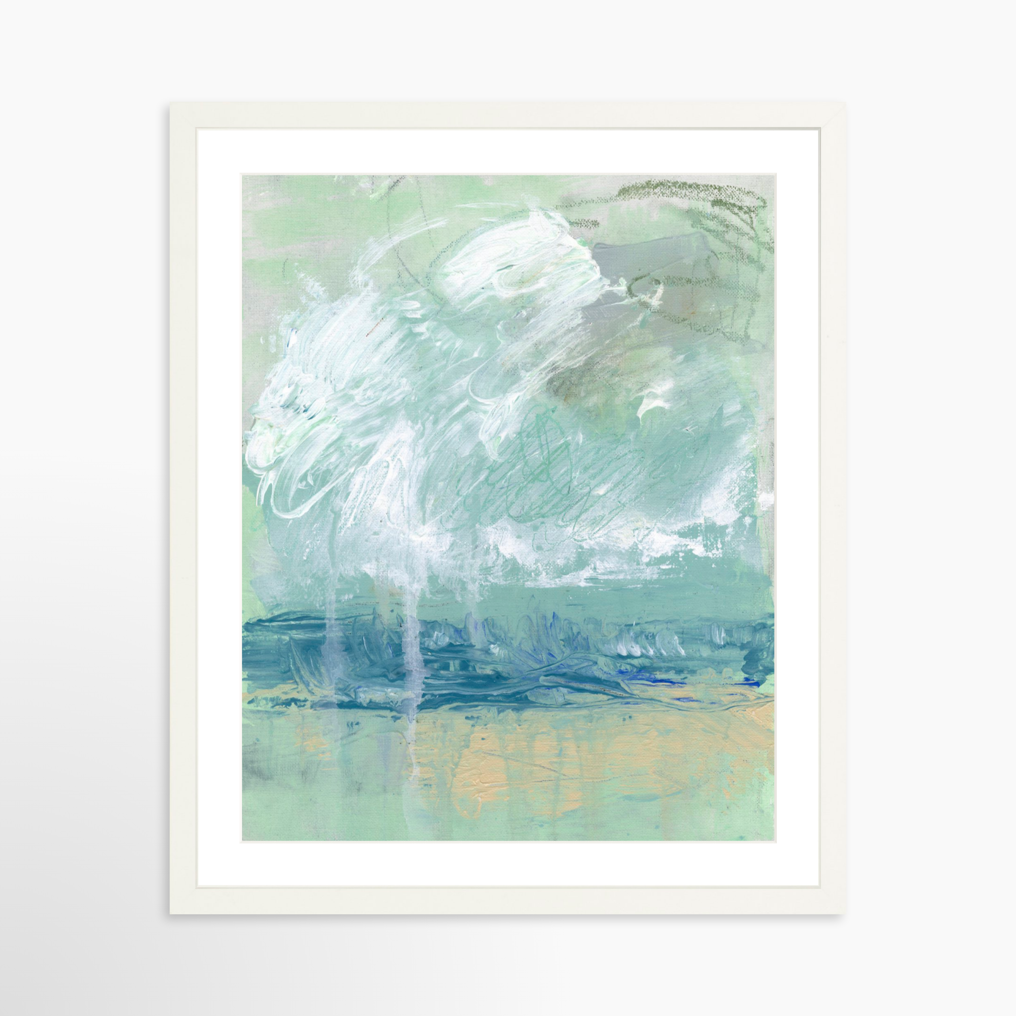 16x20 / White Frame + White Mat