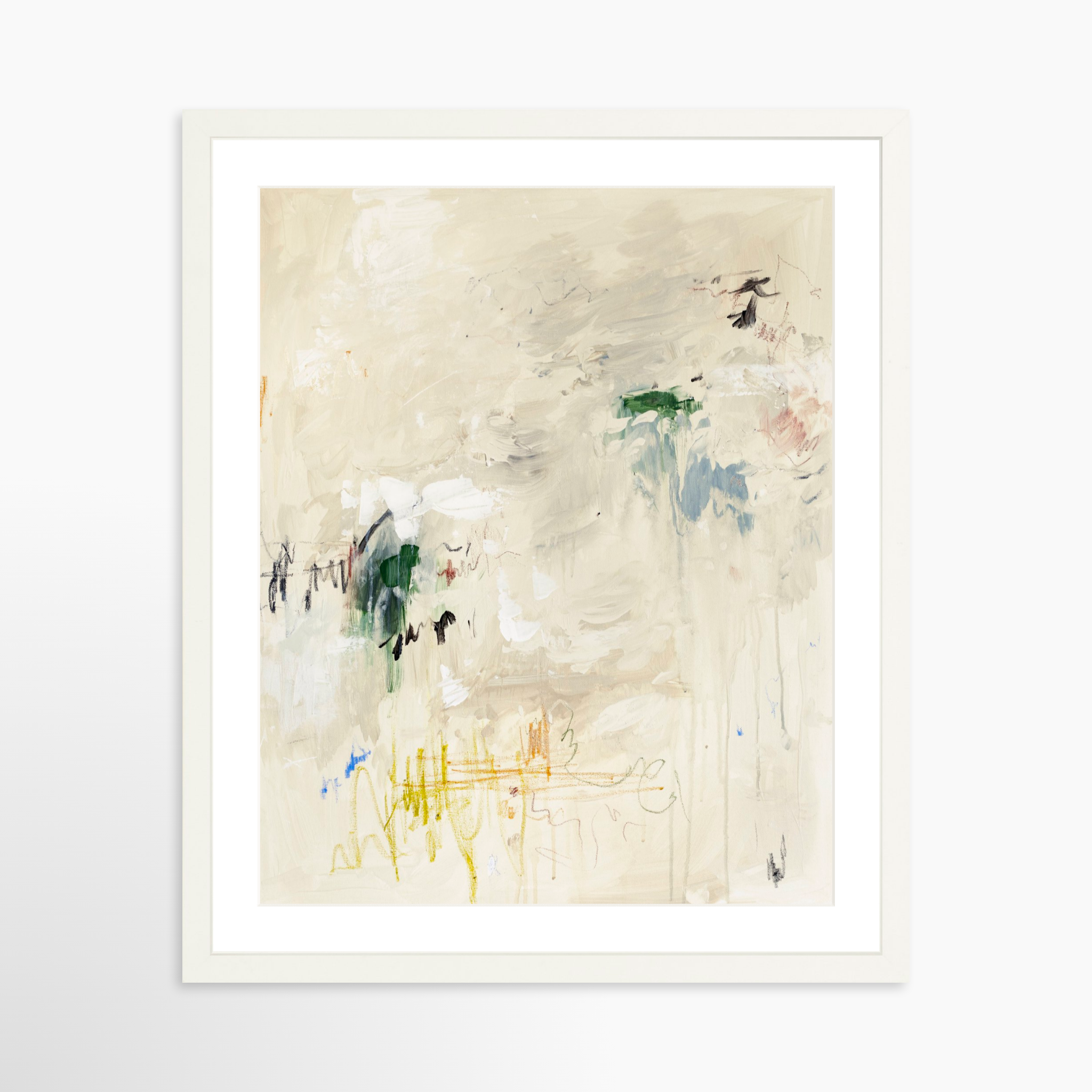 16x20 / White Frame + White Mat