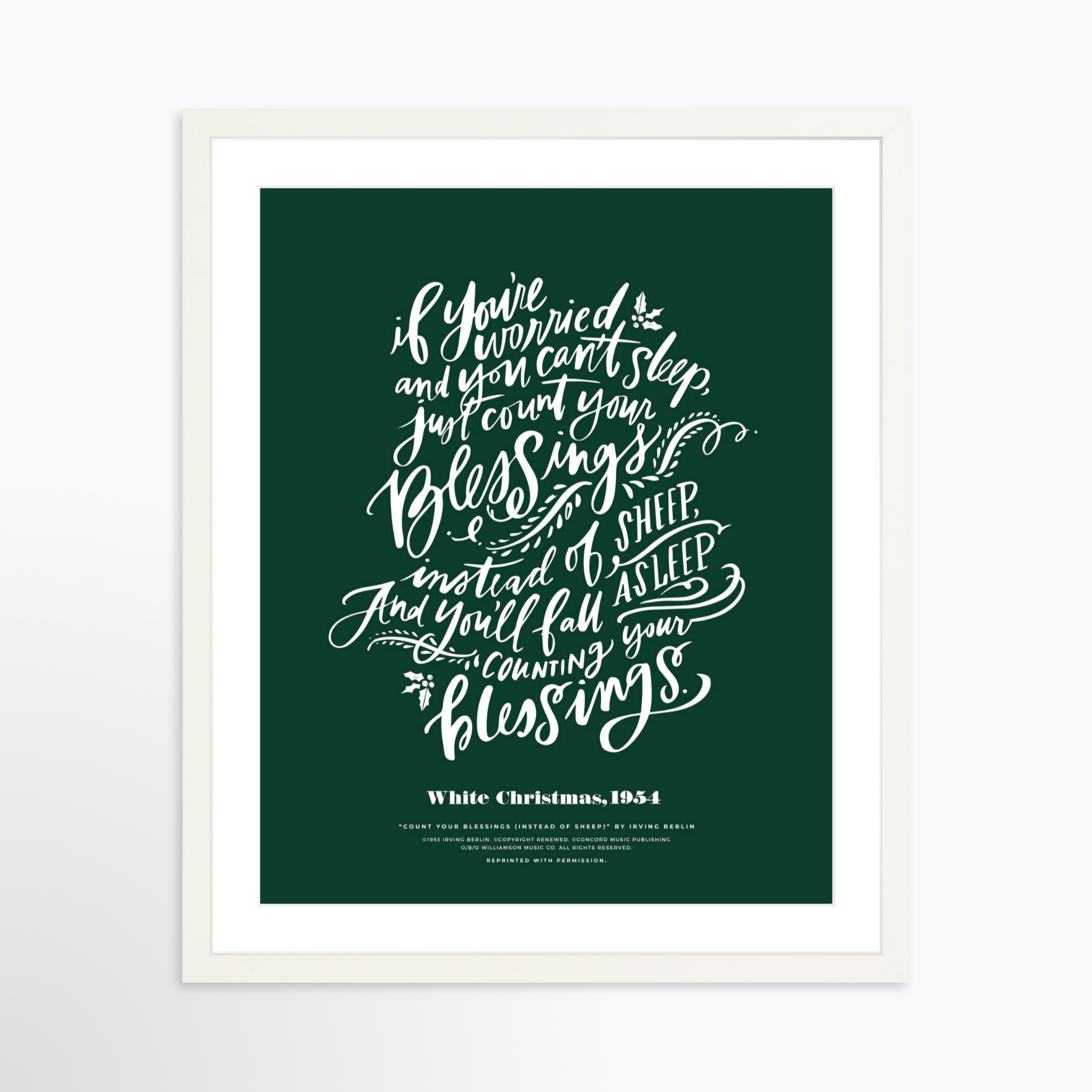 16x20 / White Frame + White Mat