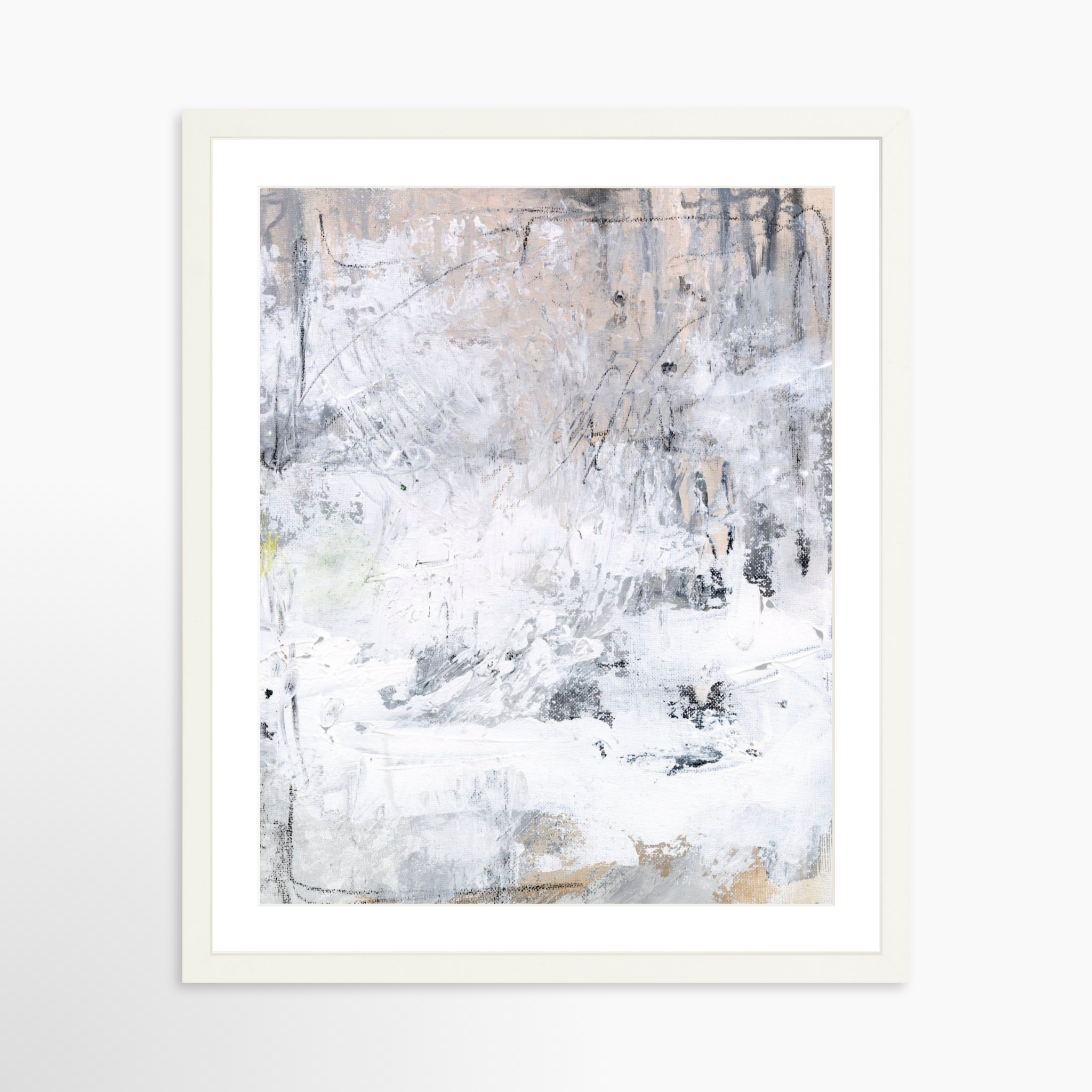 16x20 / White Frame + White Mat