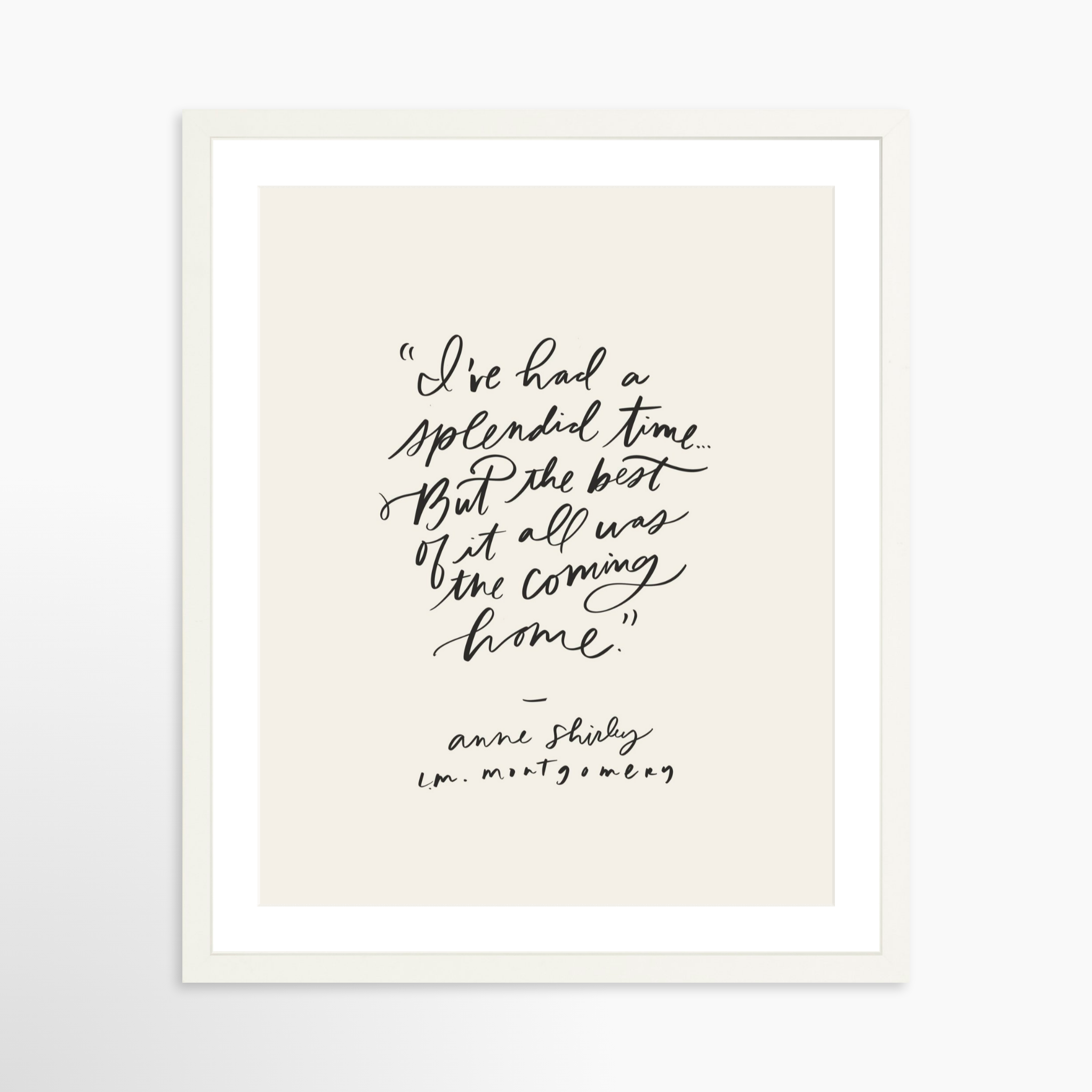 16x20 / White Frame + White Mat