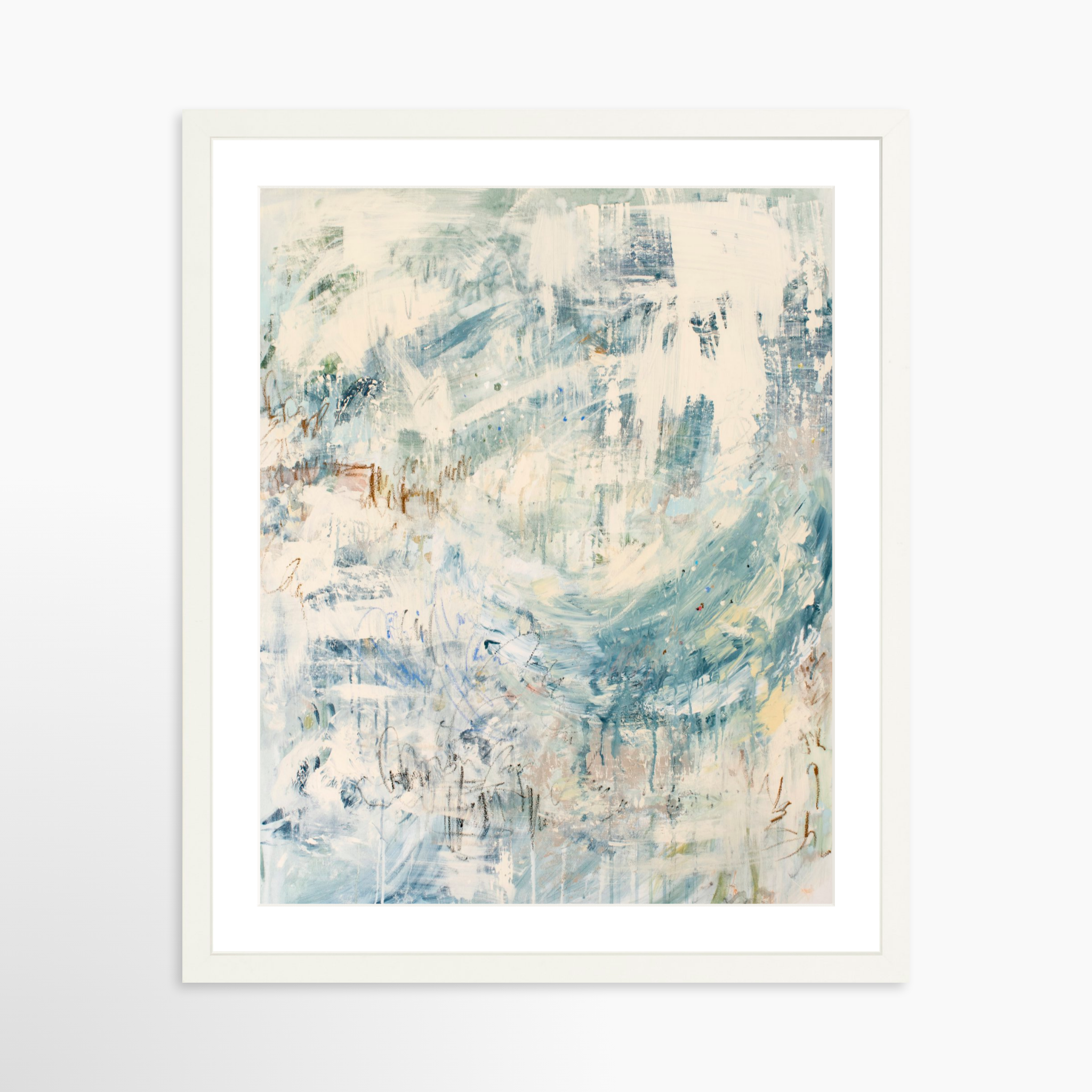16x20 / White Frame + White Mat