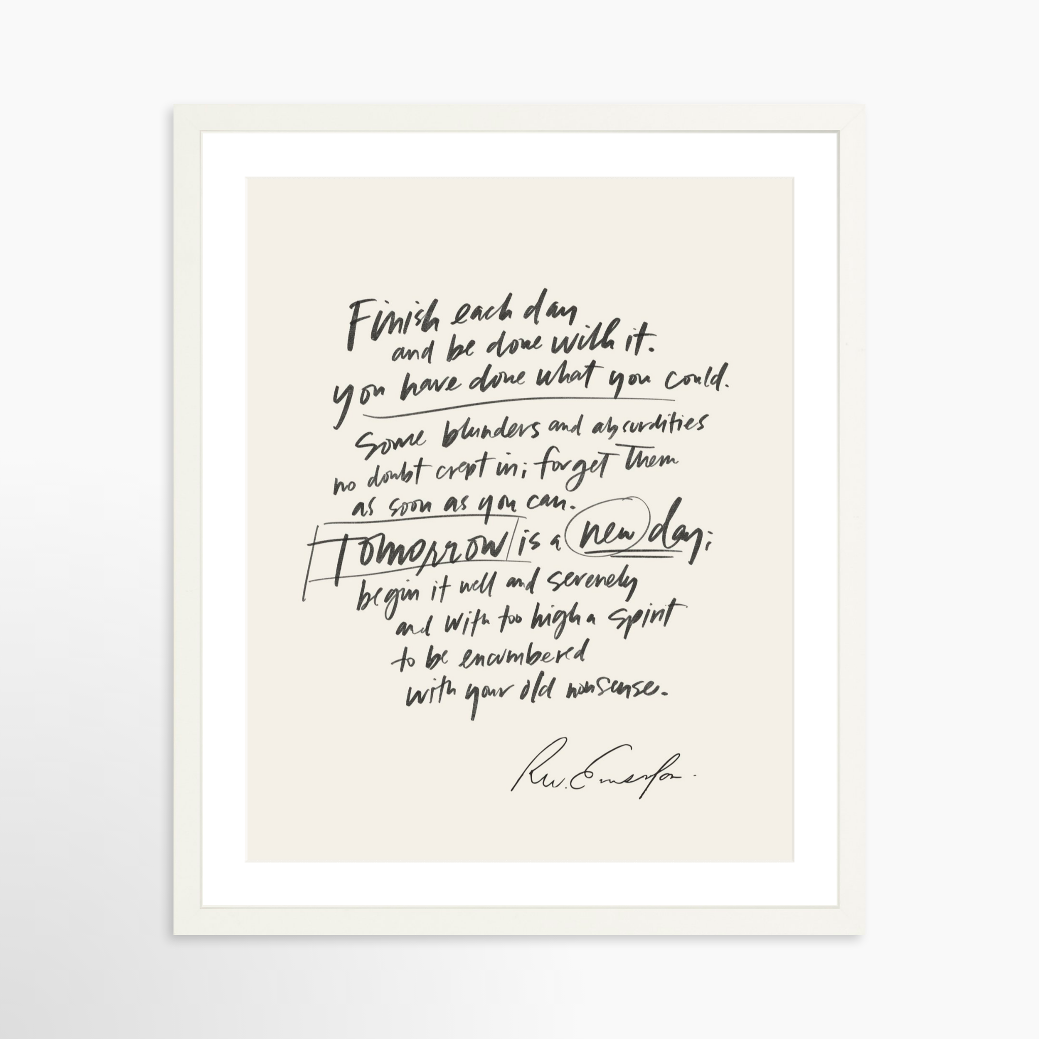 16x20 / White Frame + White Mat
