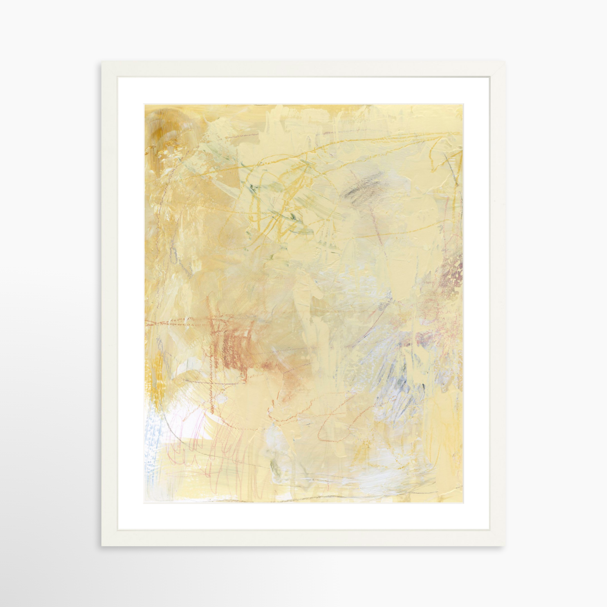 16x20 / White Frame + White Mat