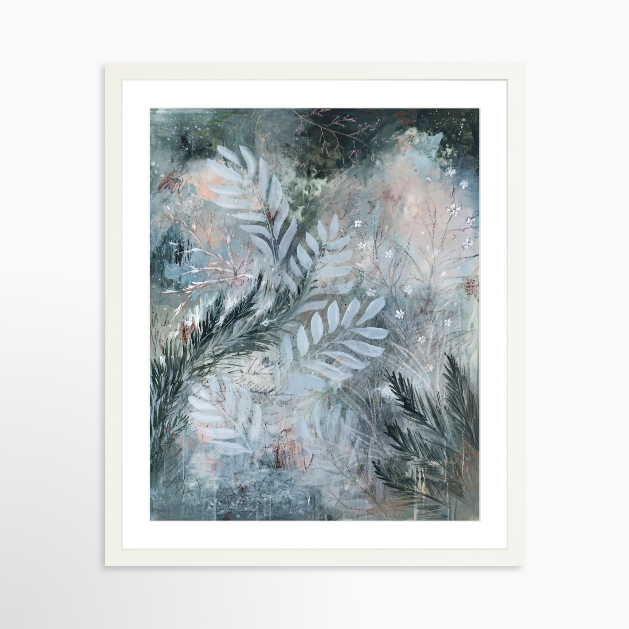 16x20 / White Frame + White Mat