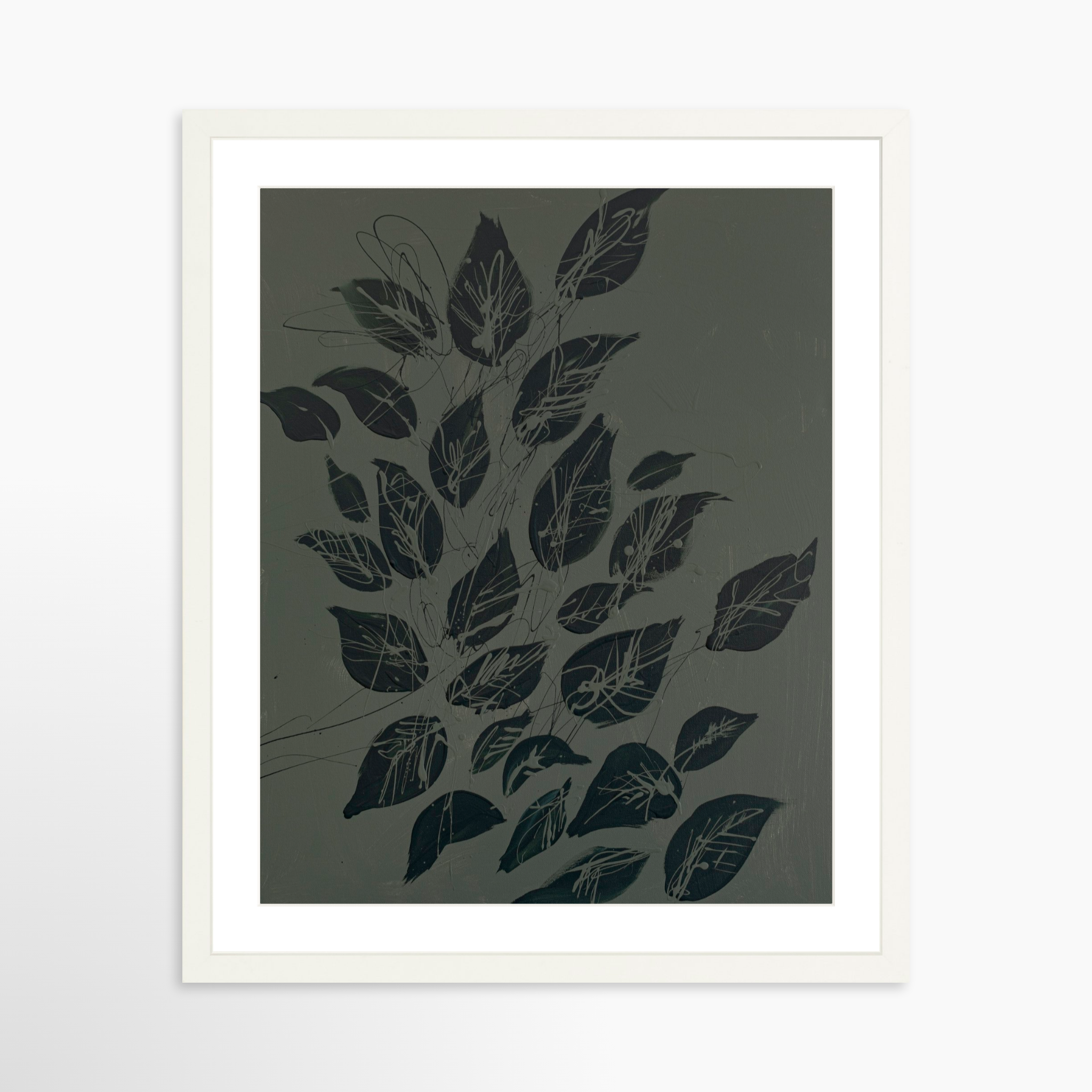 16x20 / White Frame + White Mat