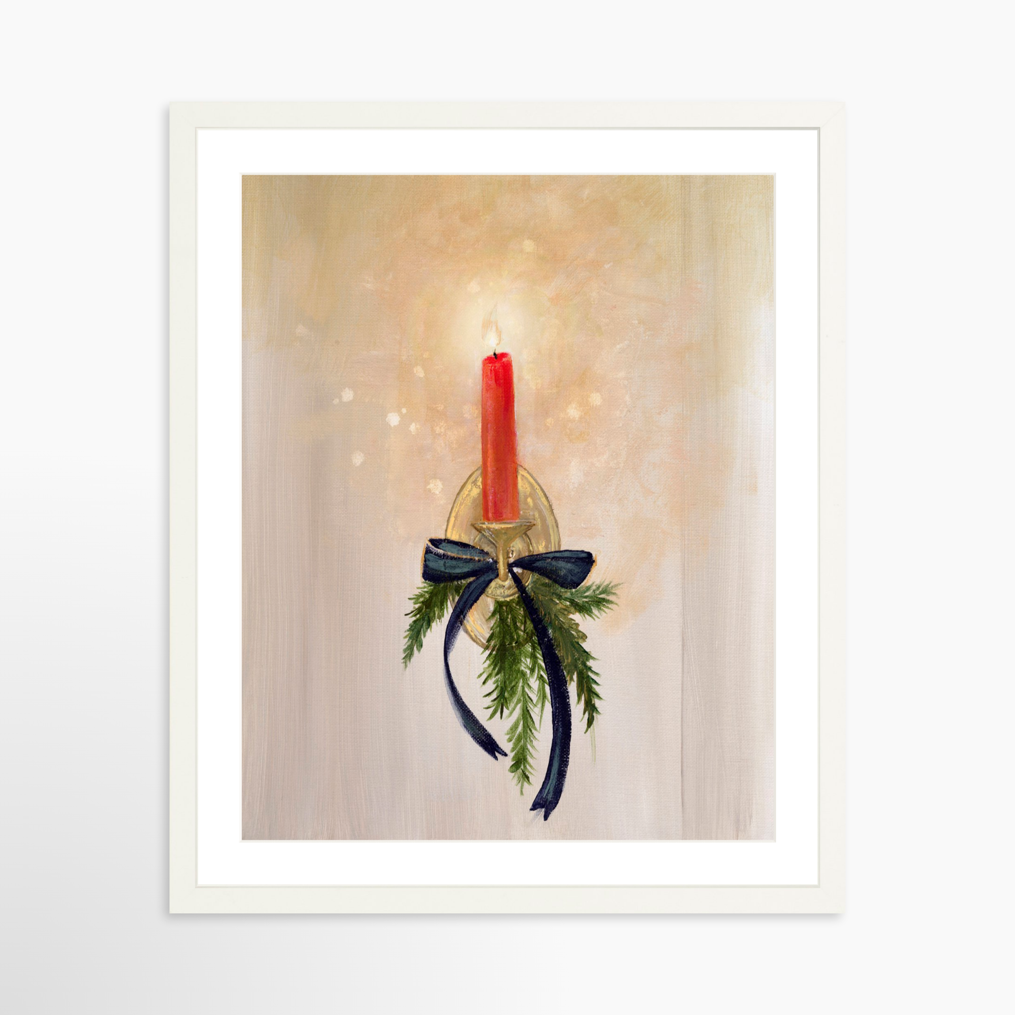 16x20 / White Frame + White Mat