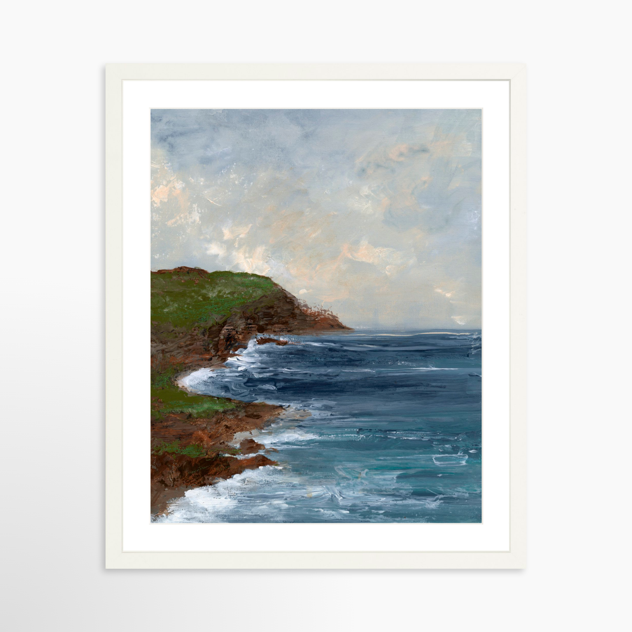 16x20 / White Frame + White Mat