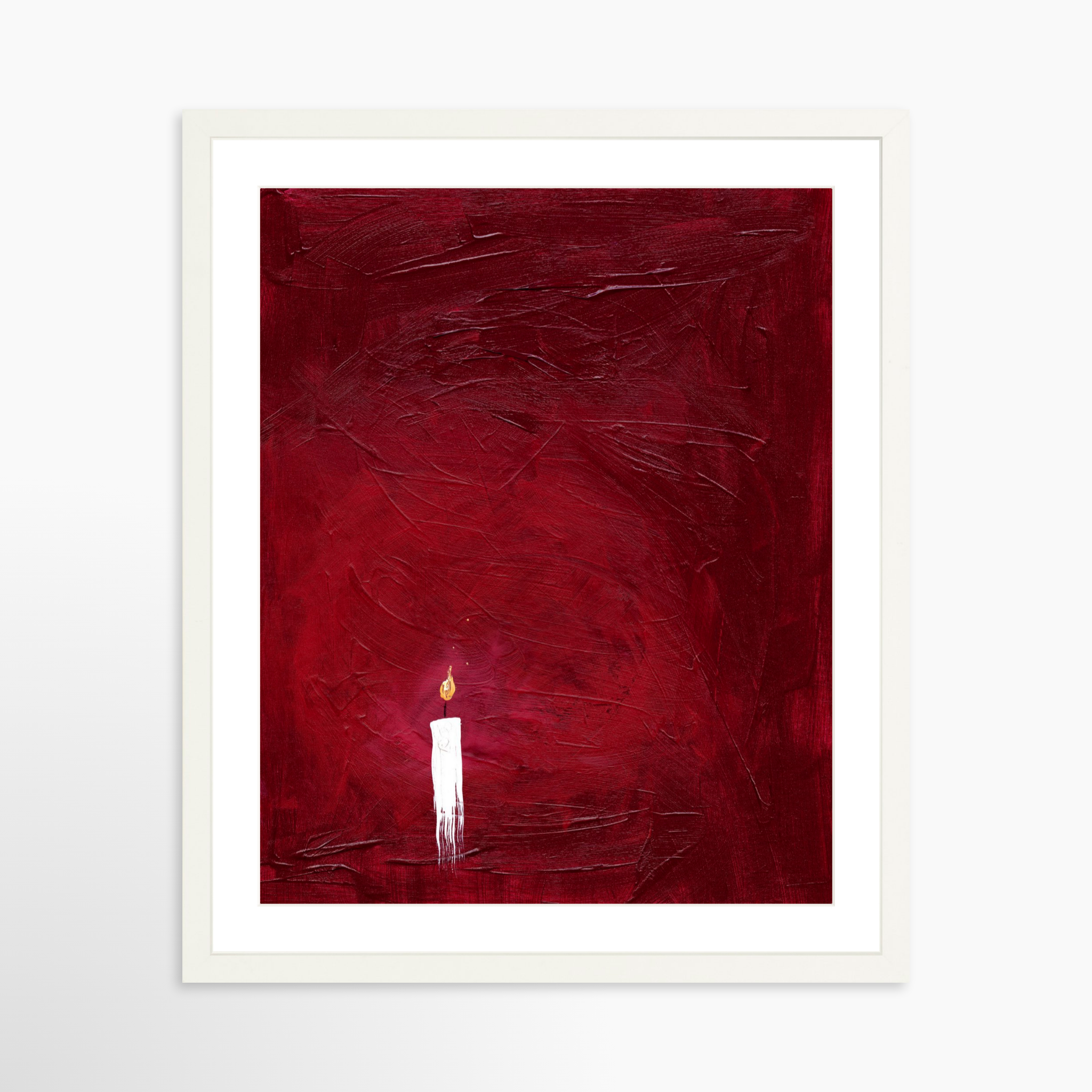 16x20 / White Frame + White Mat