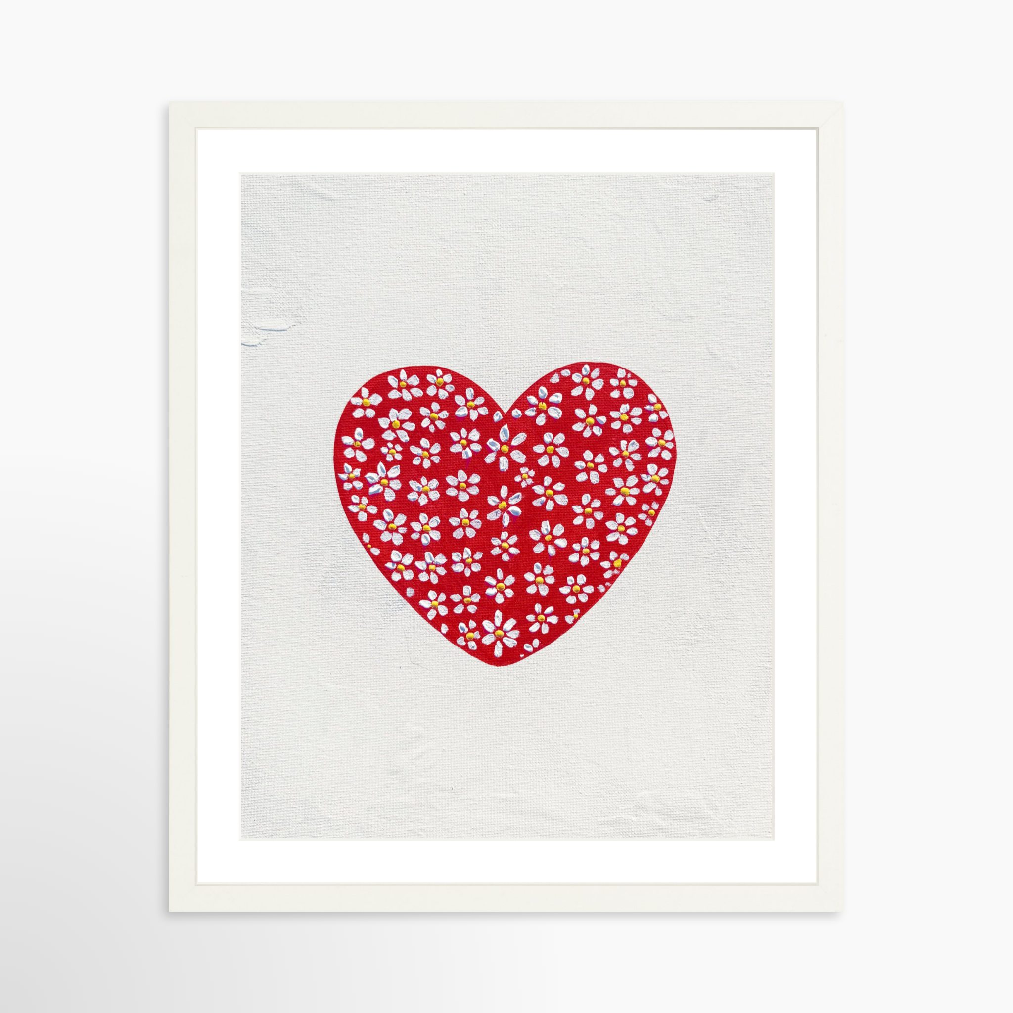 16x20 / White Frame + White Mat