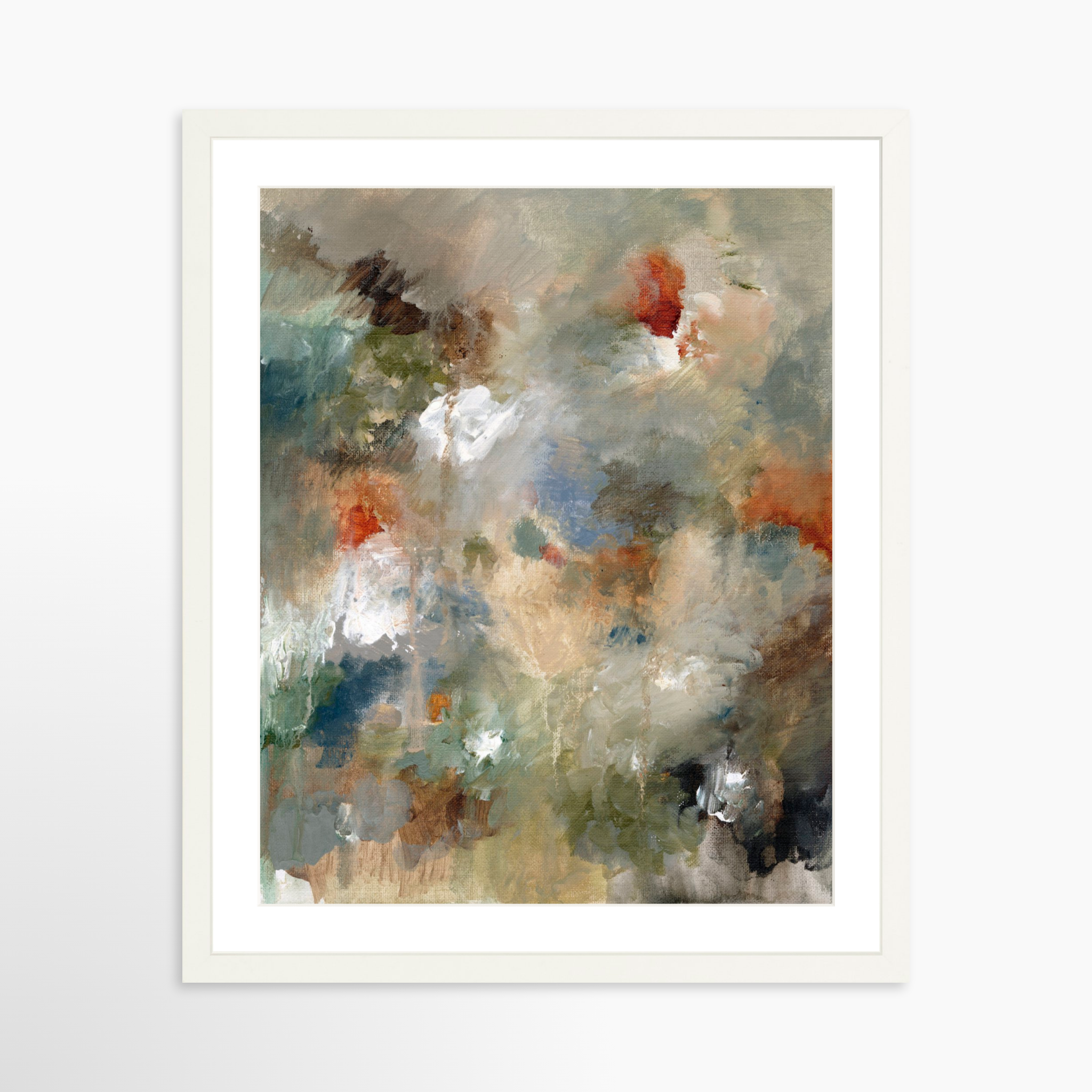 16x20 / White Frame + White Mat