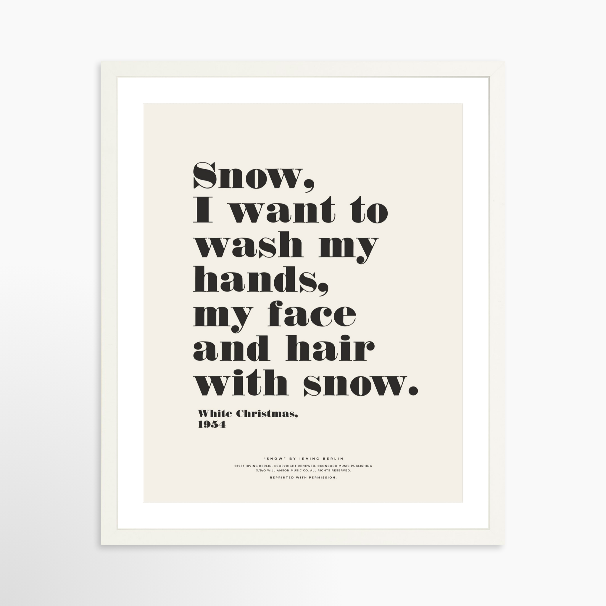 16x20 / White Frame + White Mat