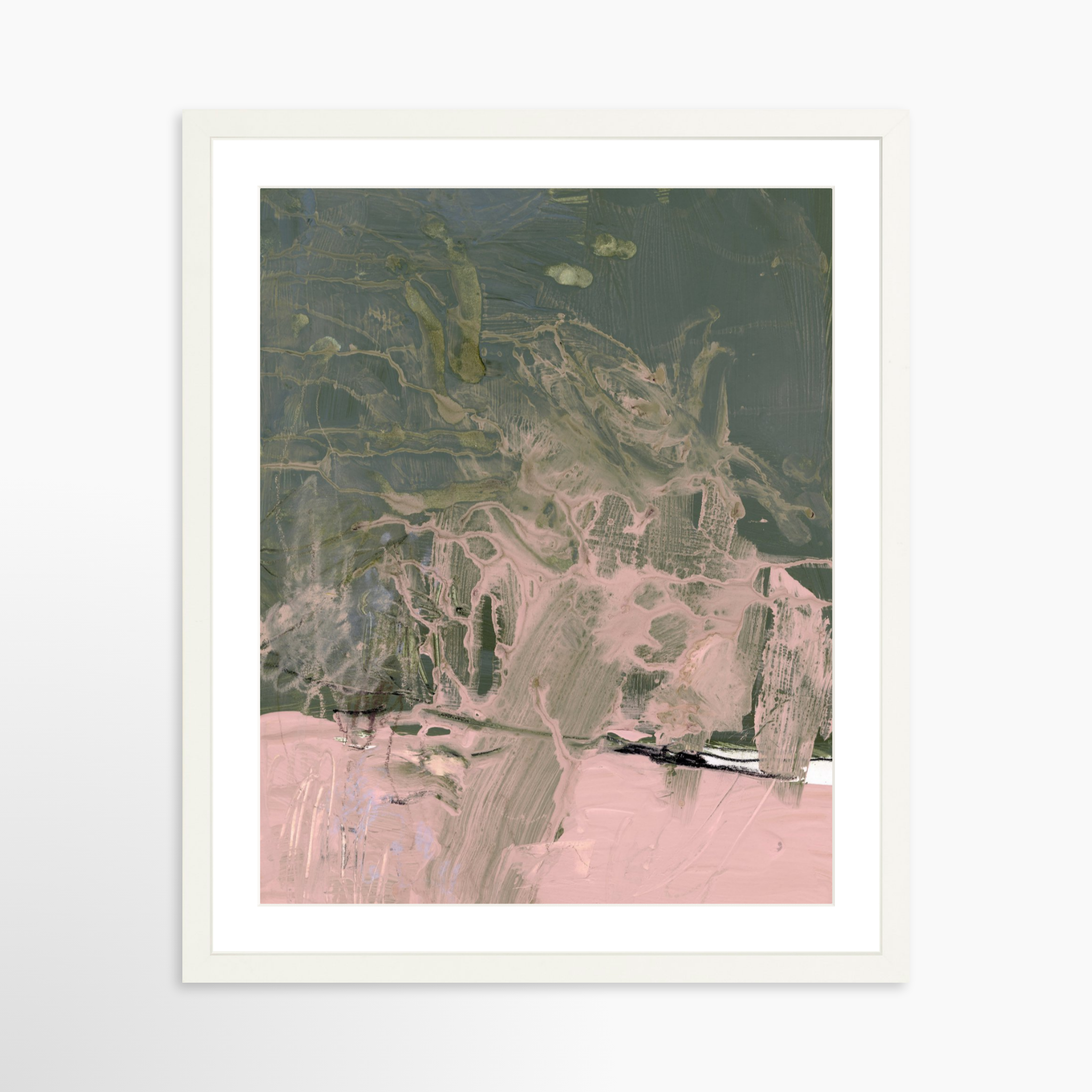 16x20 / White Frame + White Mat