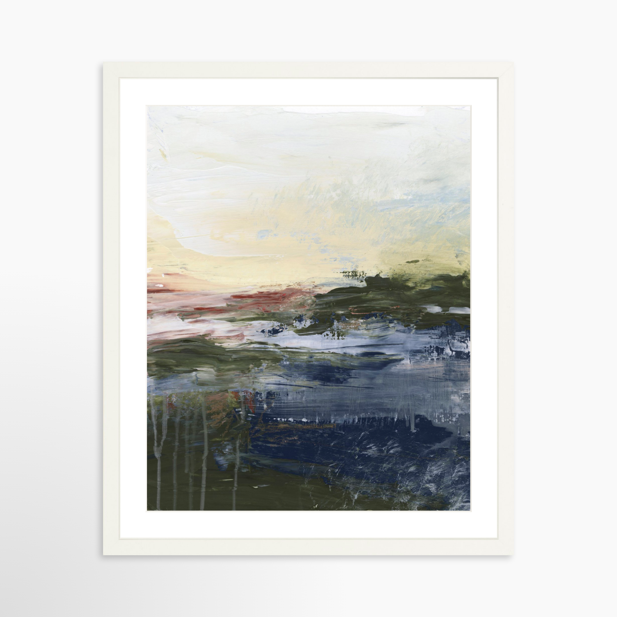 16x20 / White Frame + White Mat