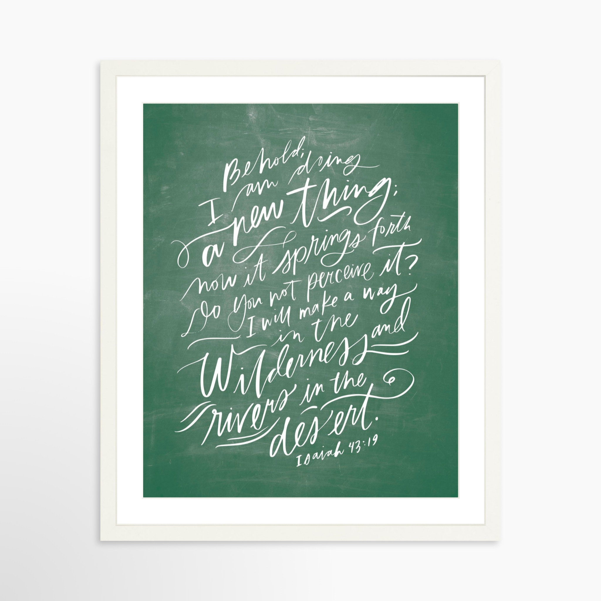 16x20 / White Frame + White Mat