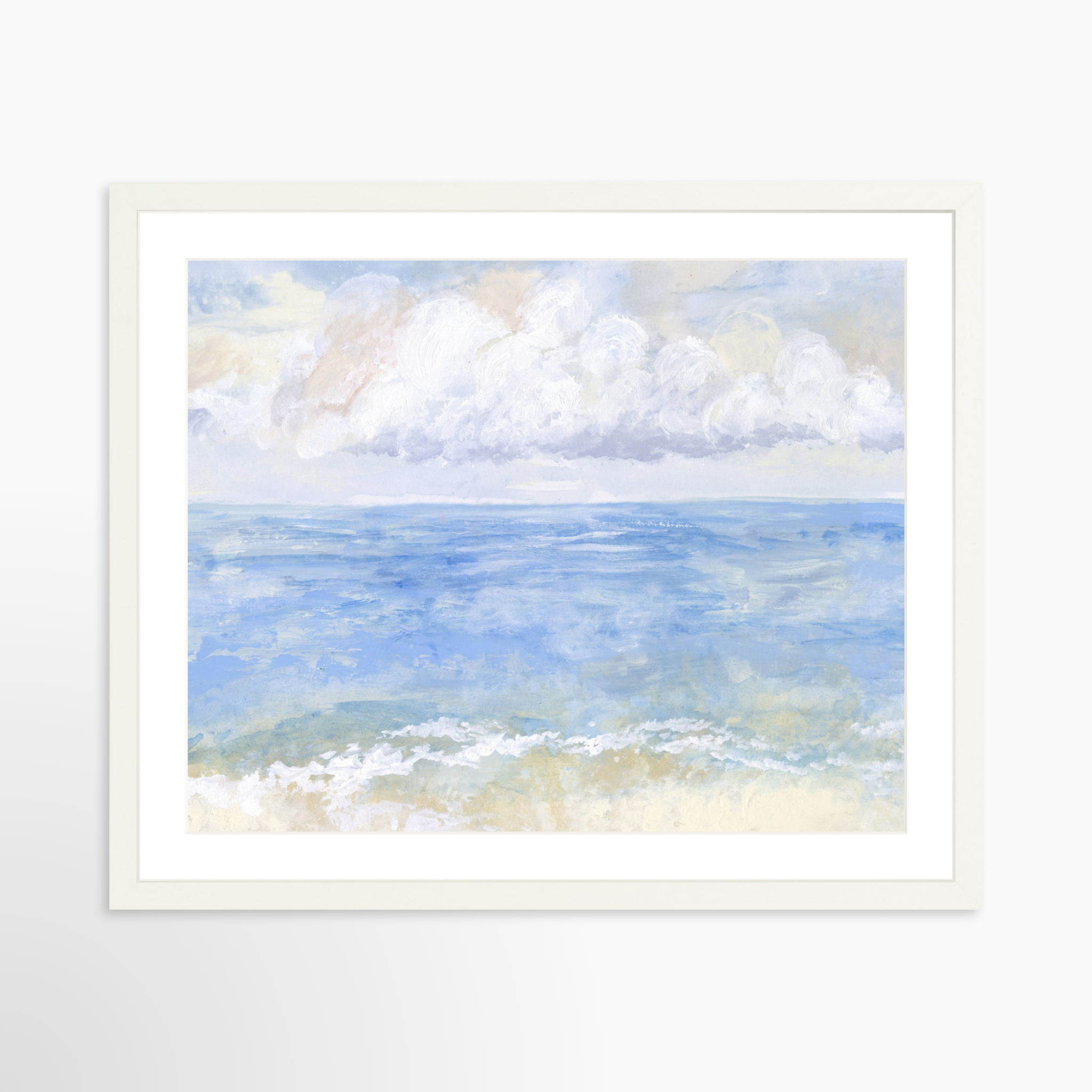 20x16 / White Frame + White Mat