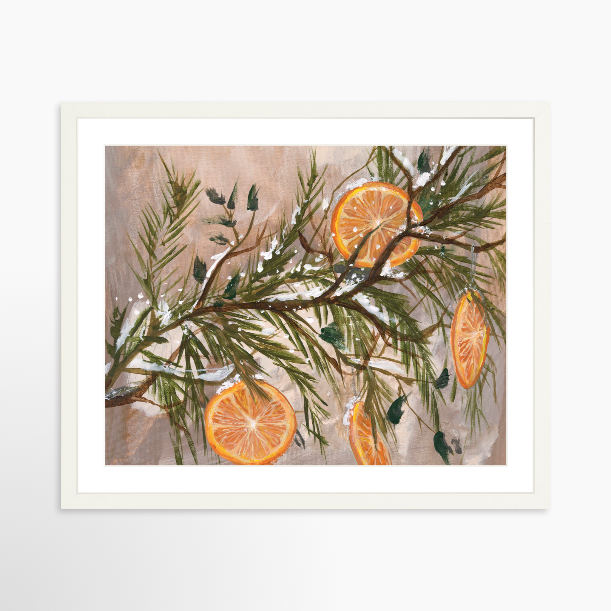 20x16 / White Frame + White Mat