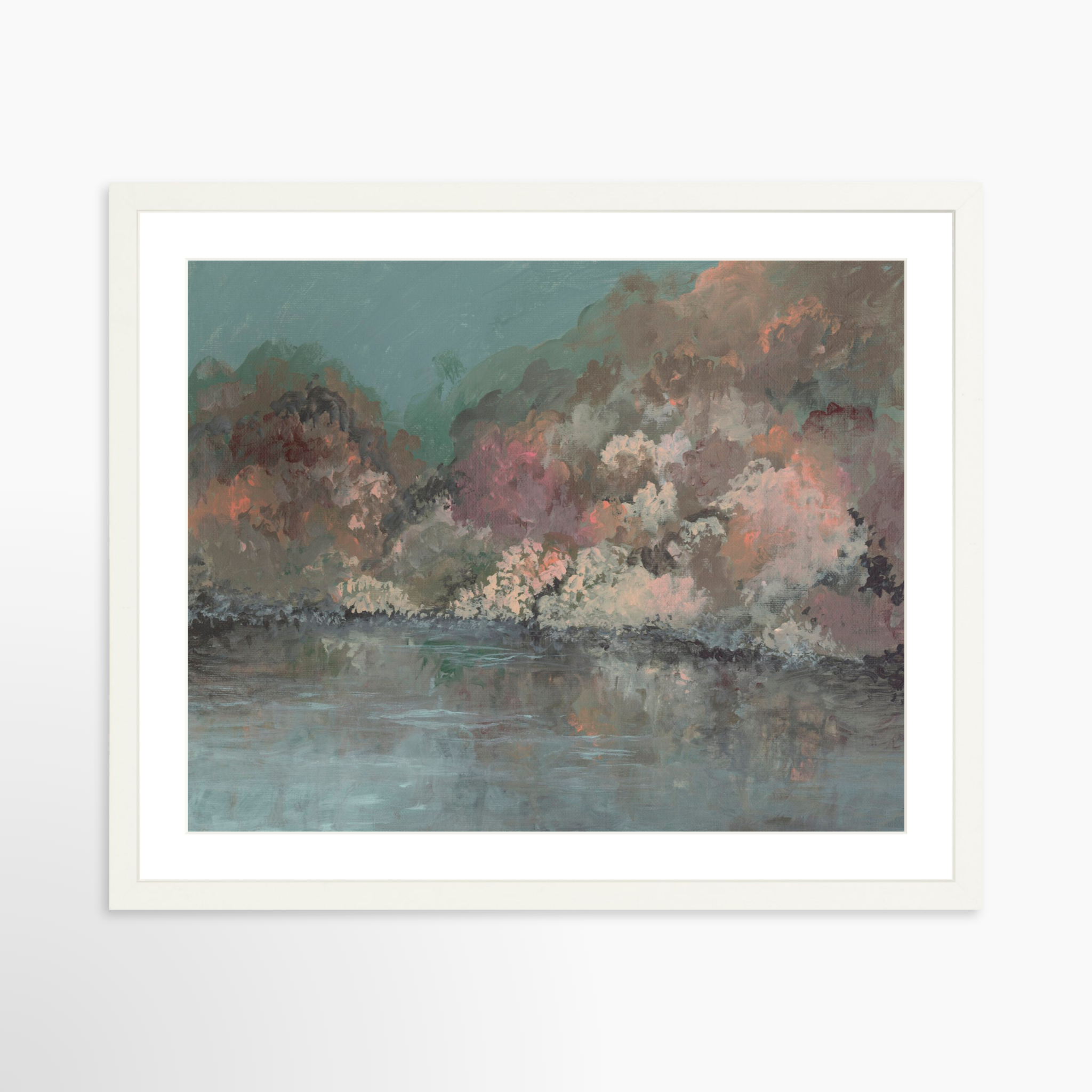 20x16 / White Frame + White Mat