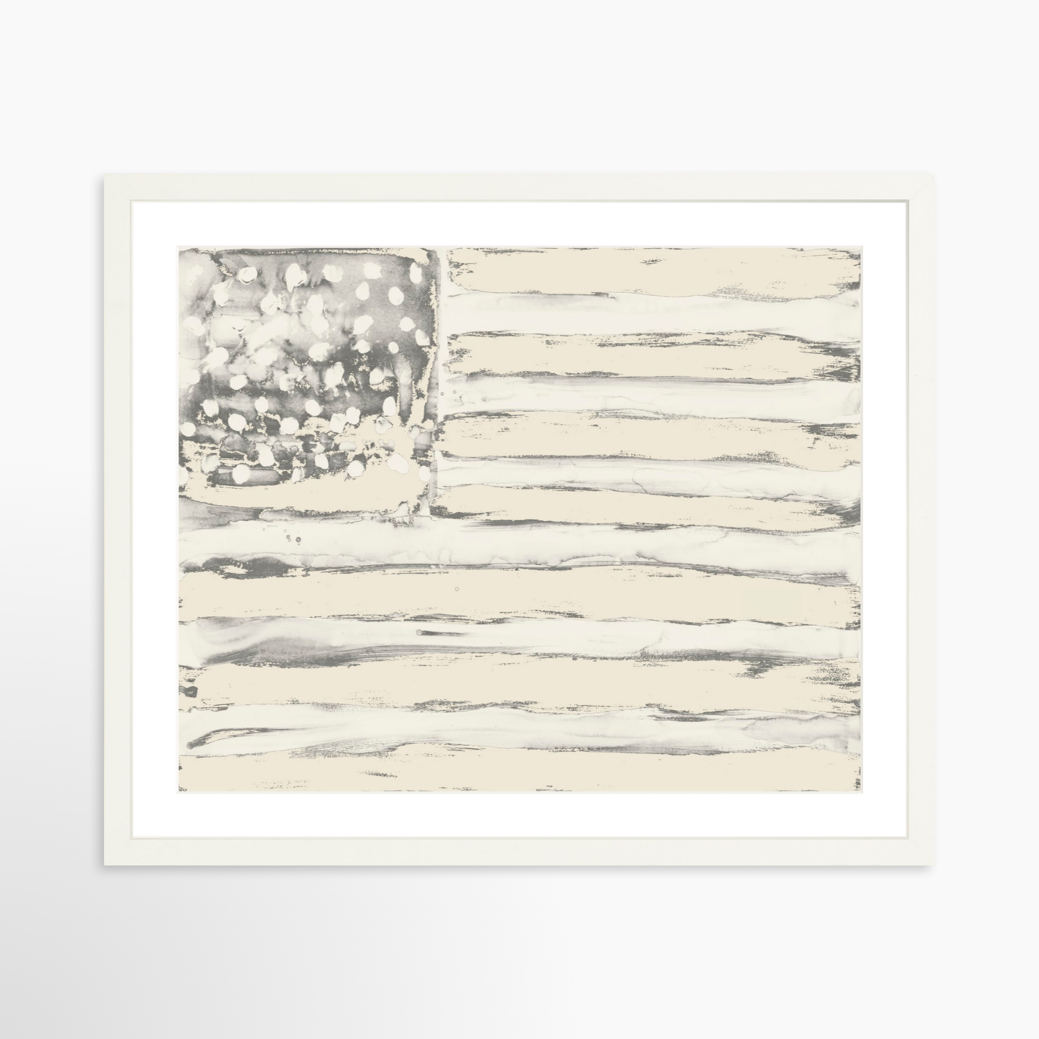 20x16 / White Frame + White Mat