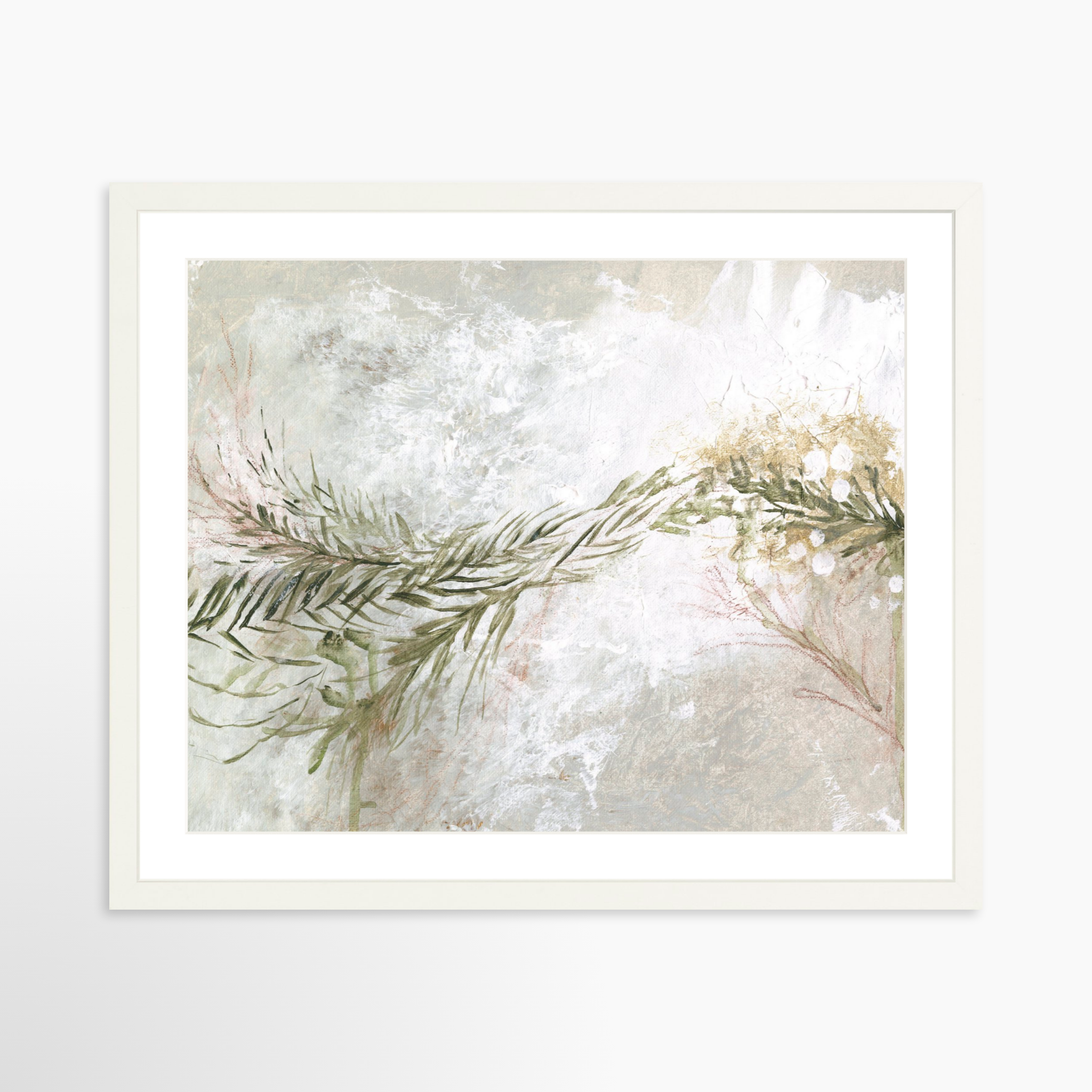 20x16 / White Frame + White Mat