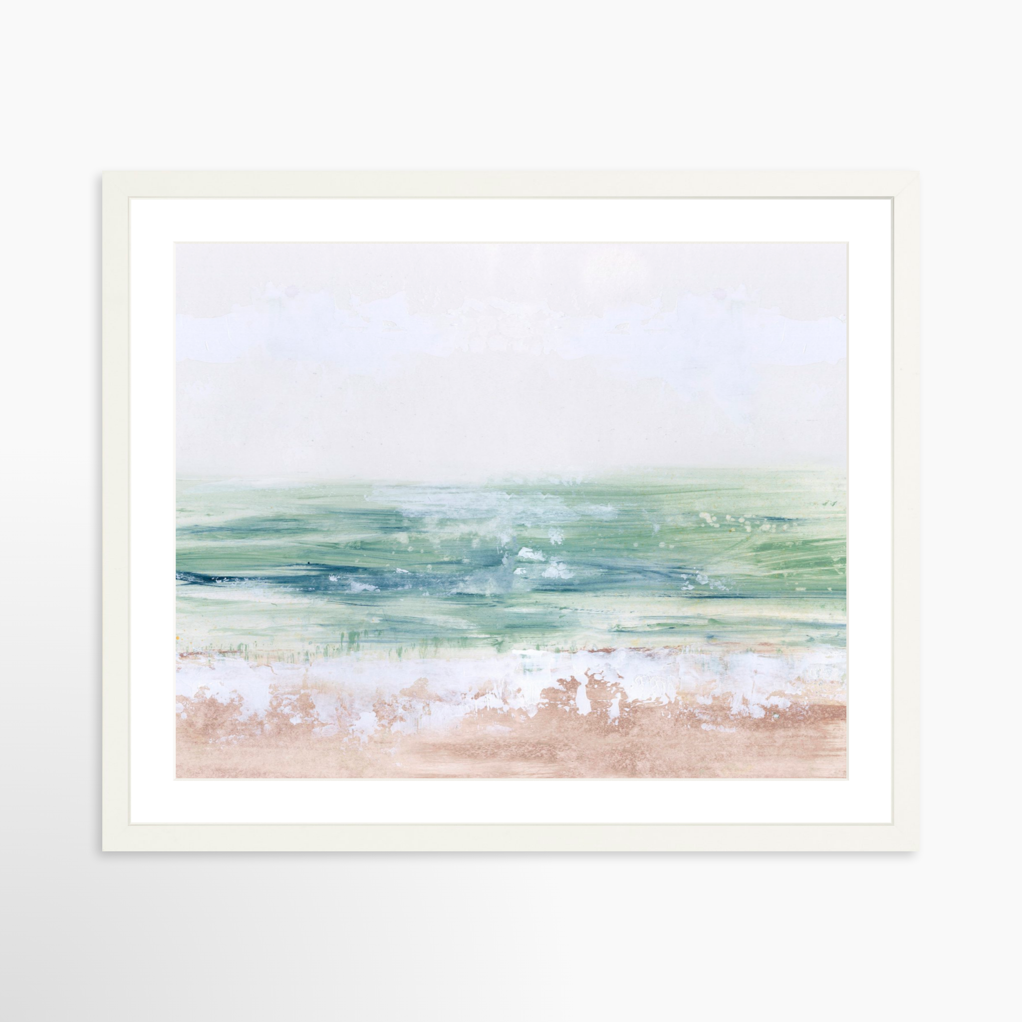 20x16 / White Frame + White Mat