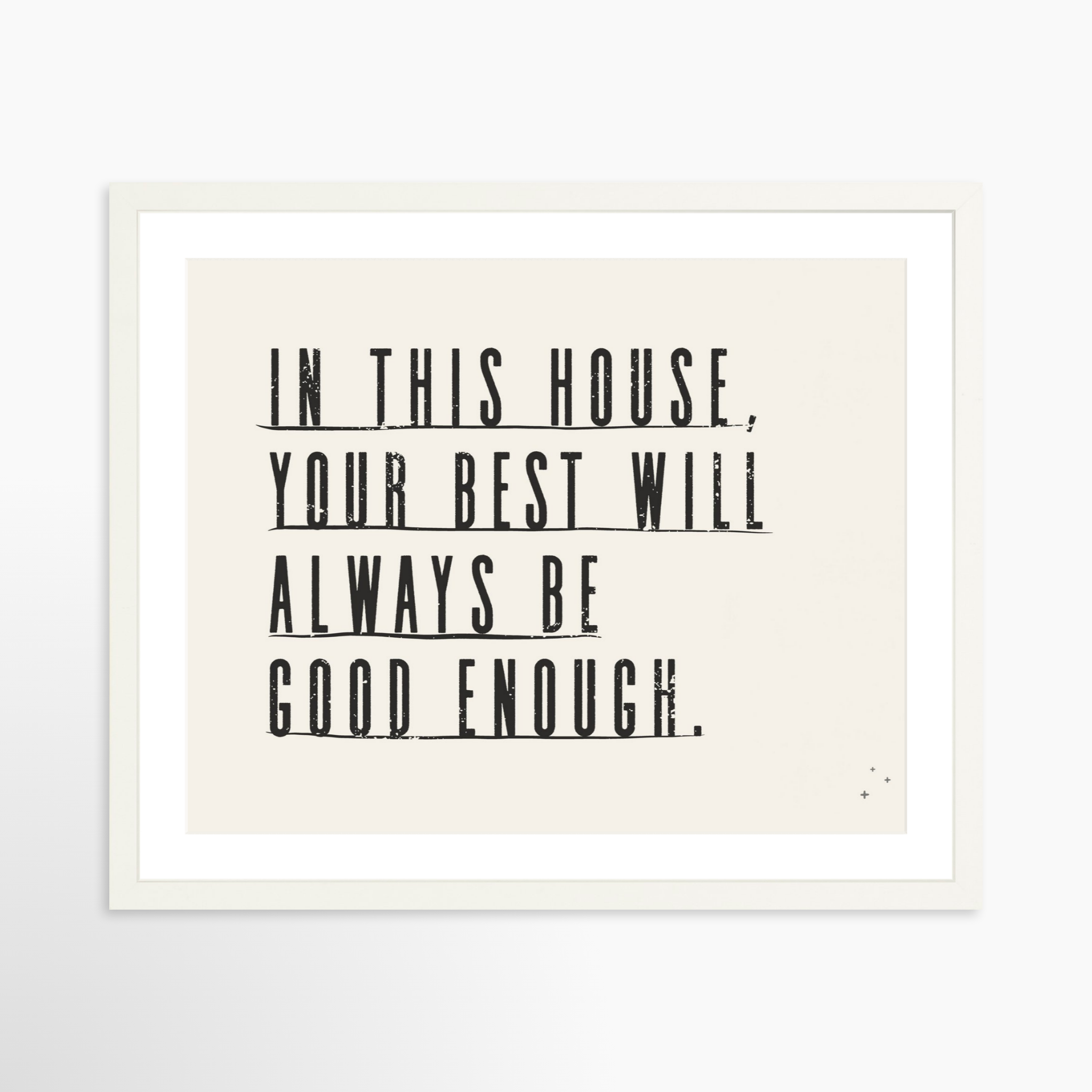 20x16 / White Frame + White Mat