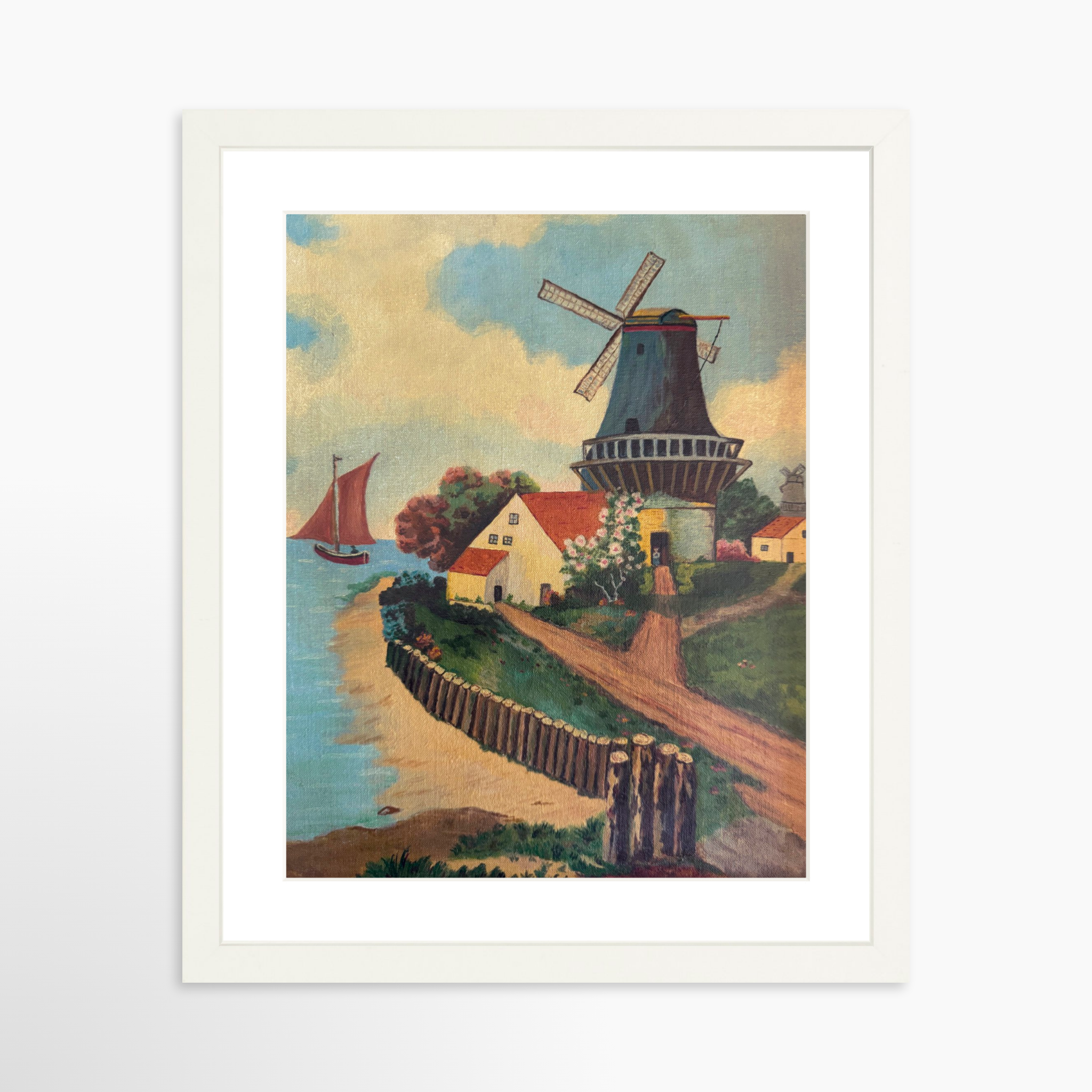 11x14 / White Frame + White Mat