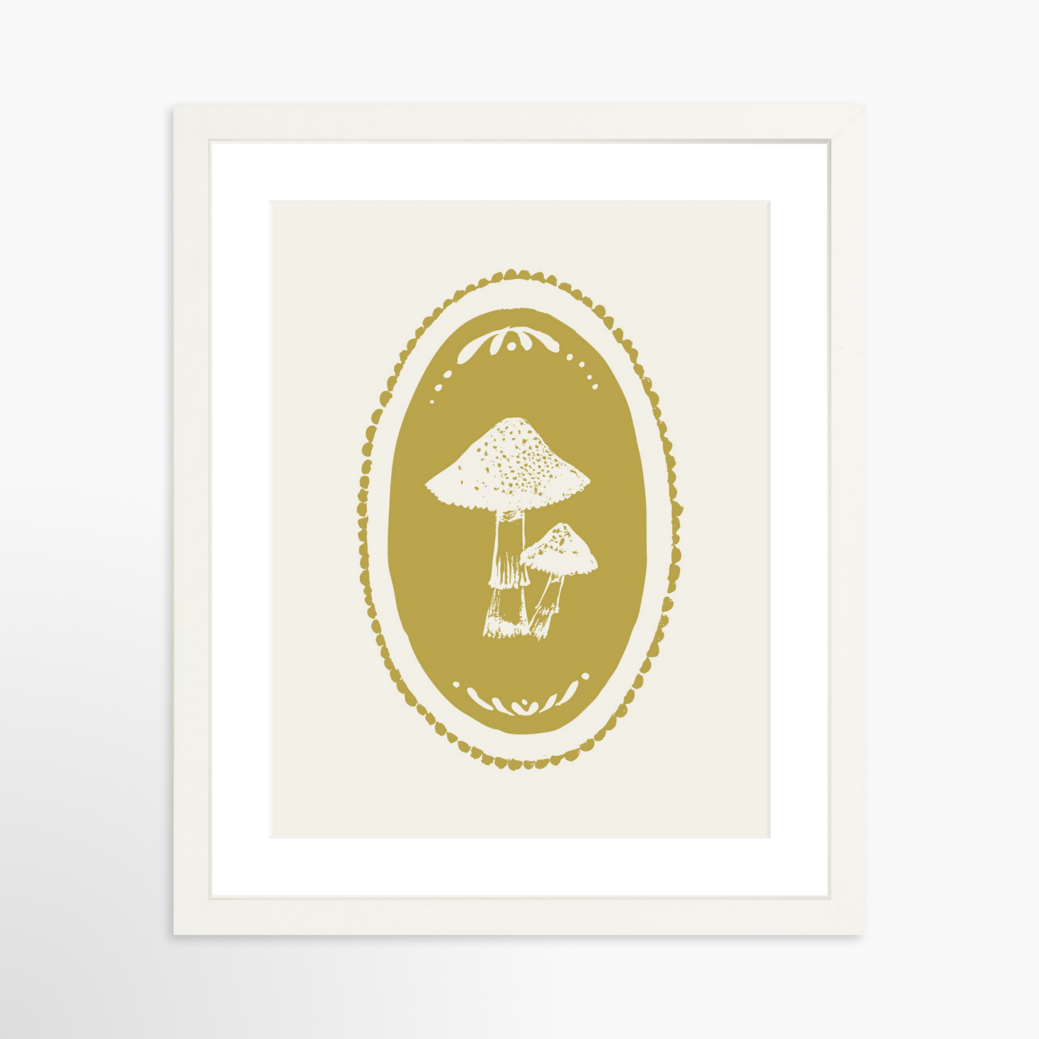 11x14 / White Frame + White Mat