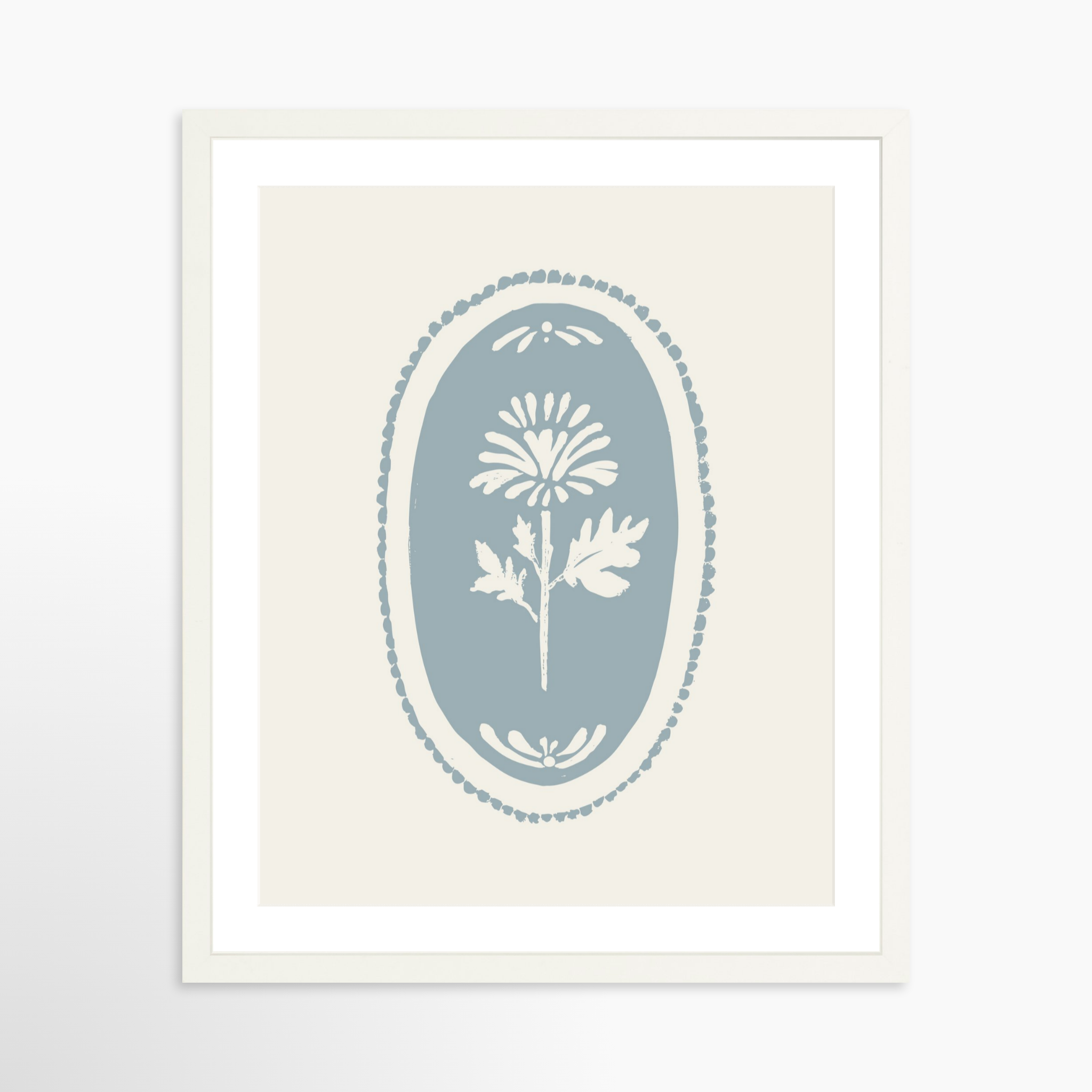 16x20 / White Frame + White Mat