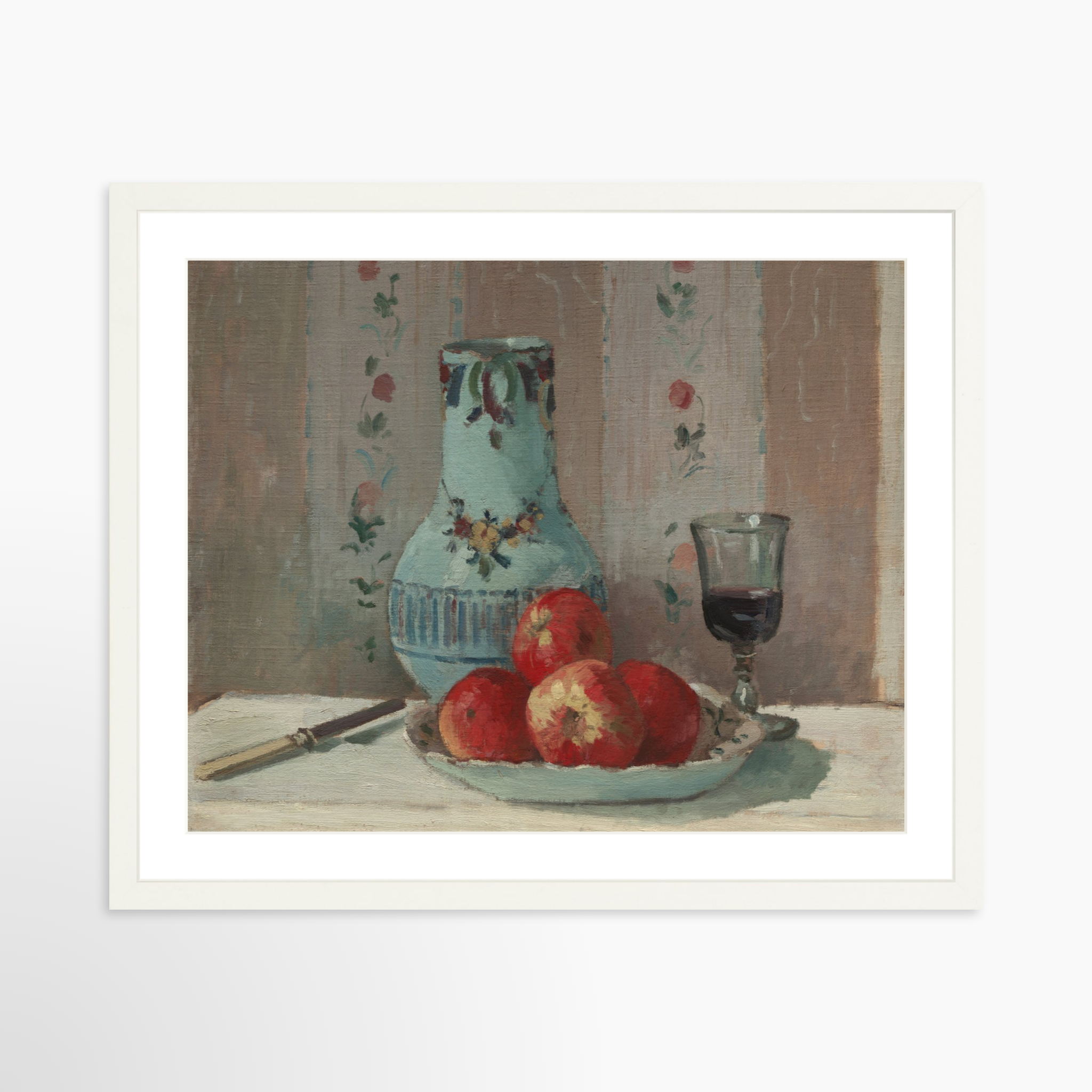 20x16 / White Frame + White Mat