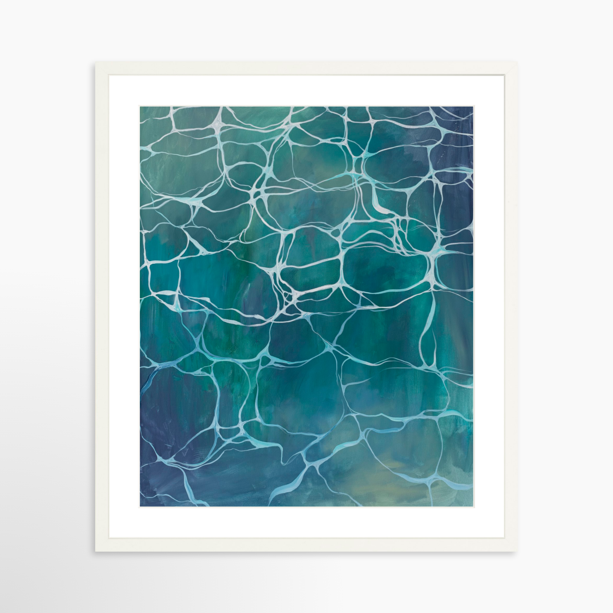20x25 / White Frame + White Mat