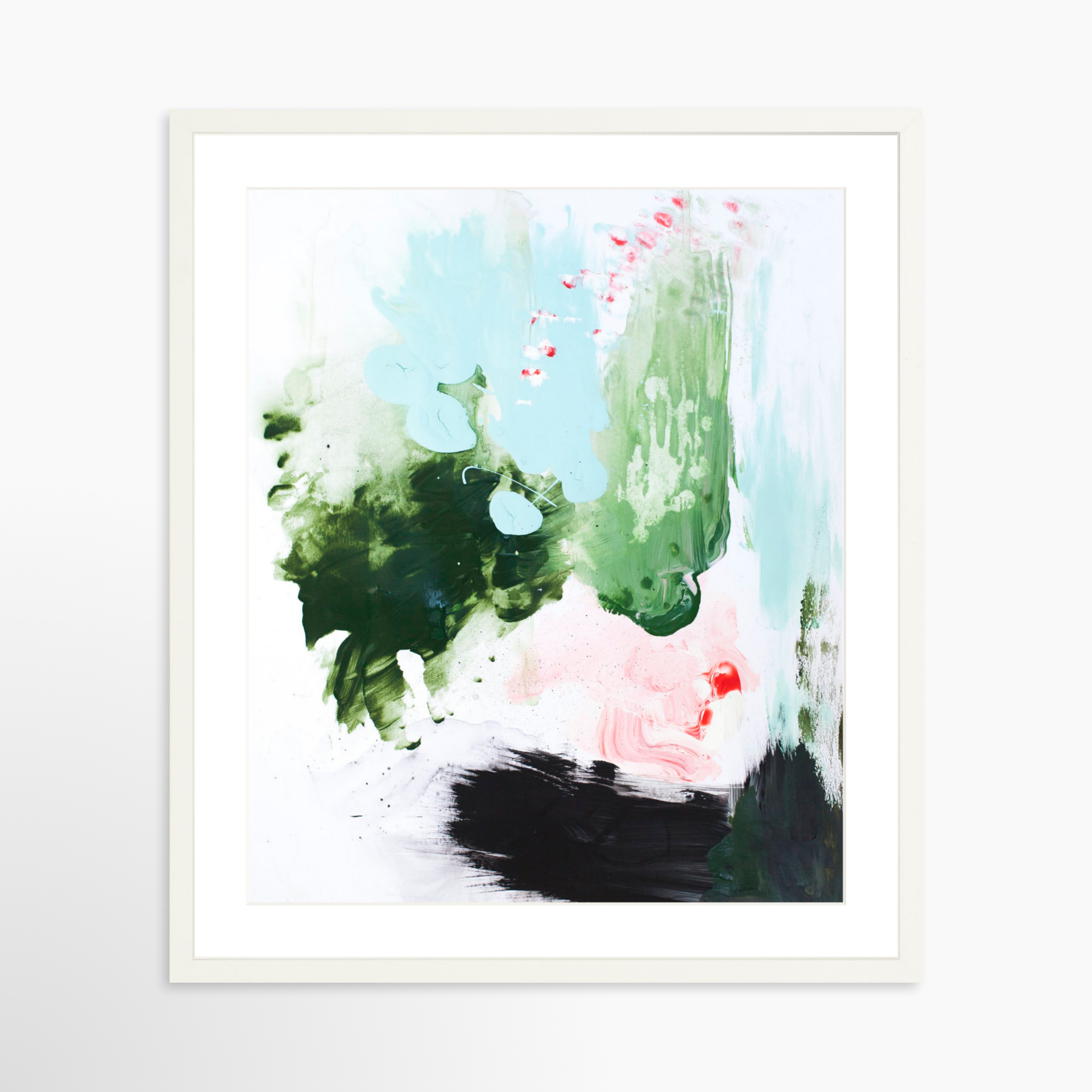 20x25 / White Frame + White Mat