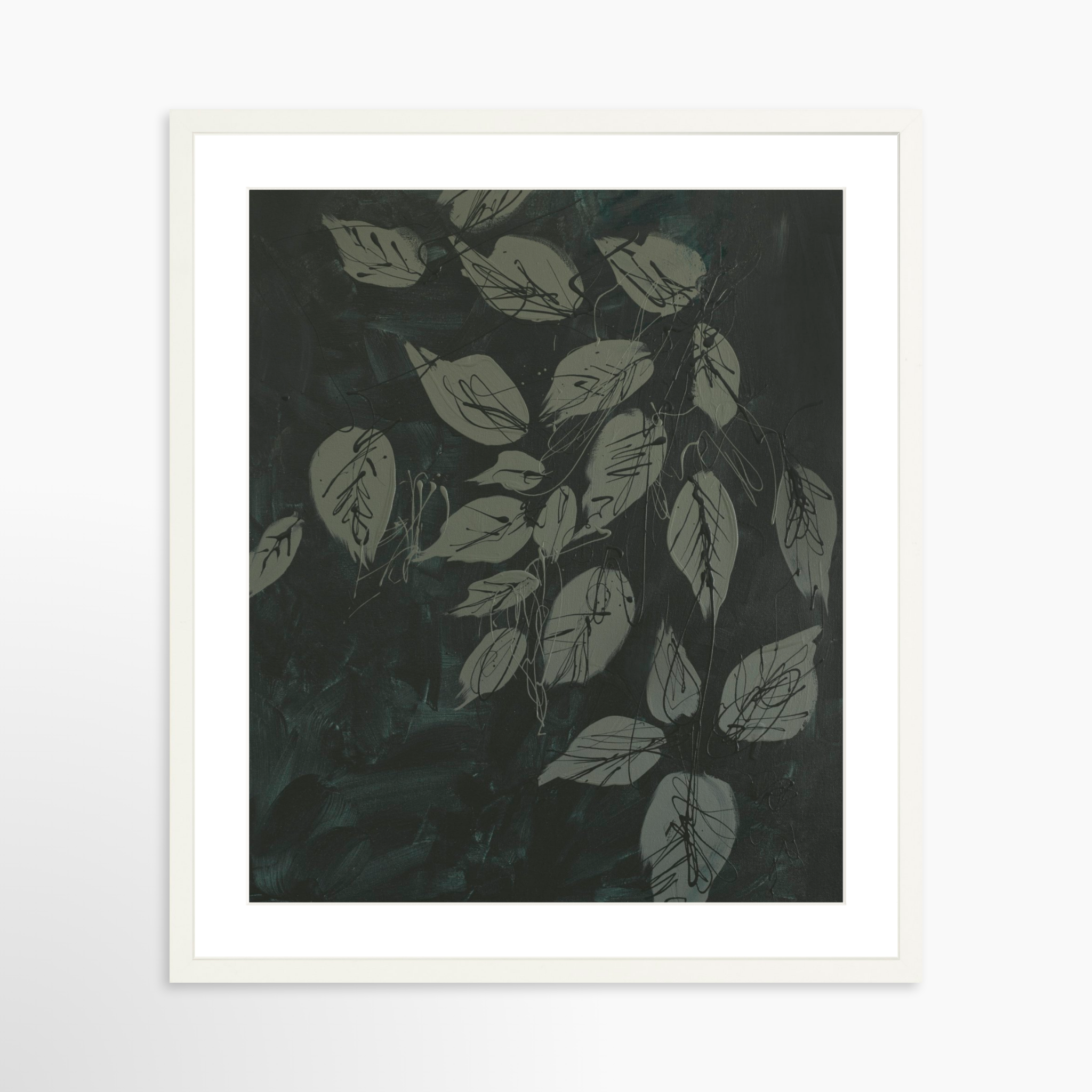 20x25 / White Frame + White Mat