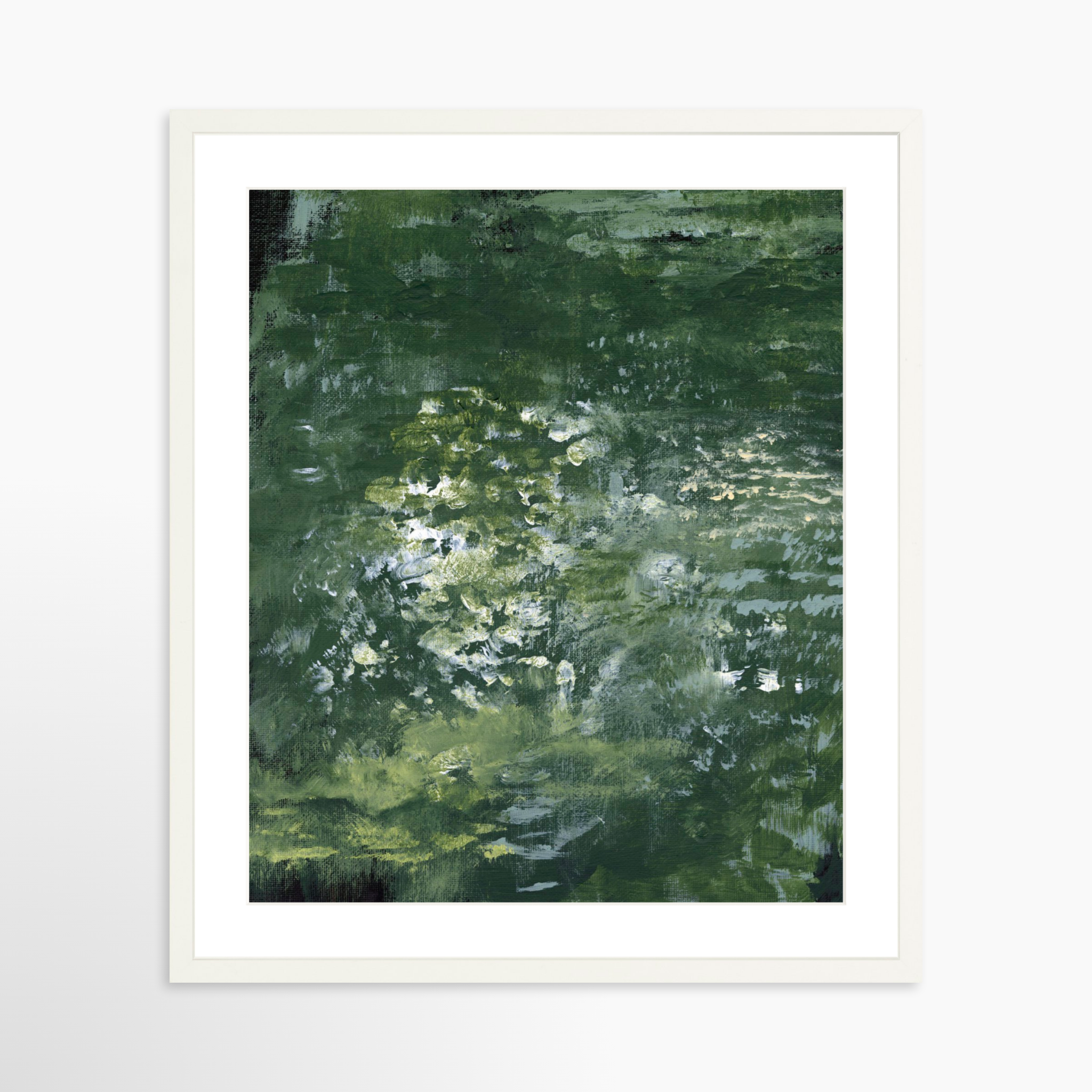 20x25 / White Frame + White Mat