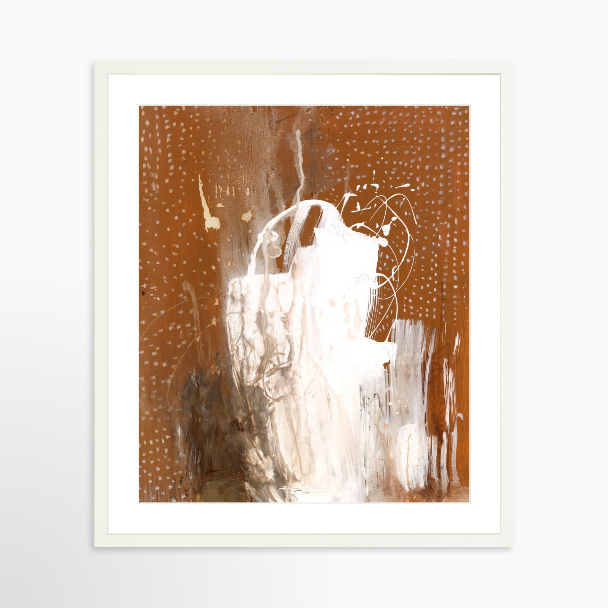 20x25 / White Frame + White Mat