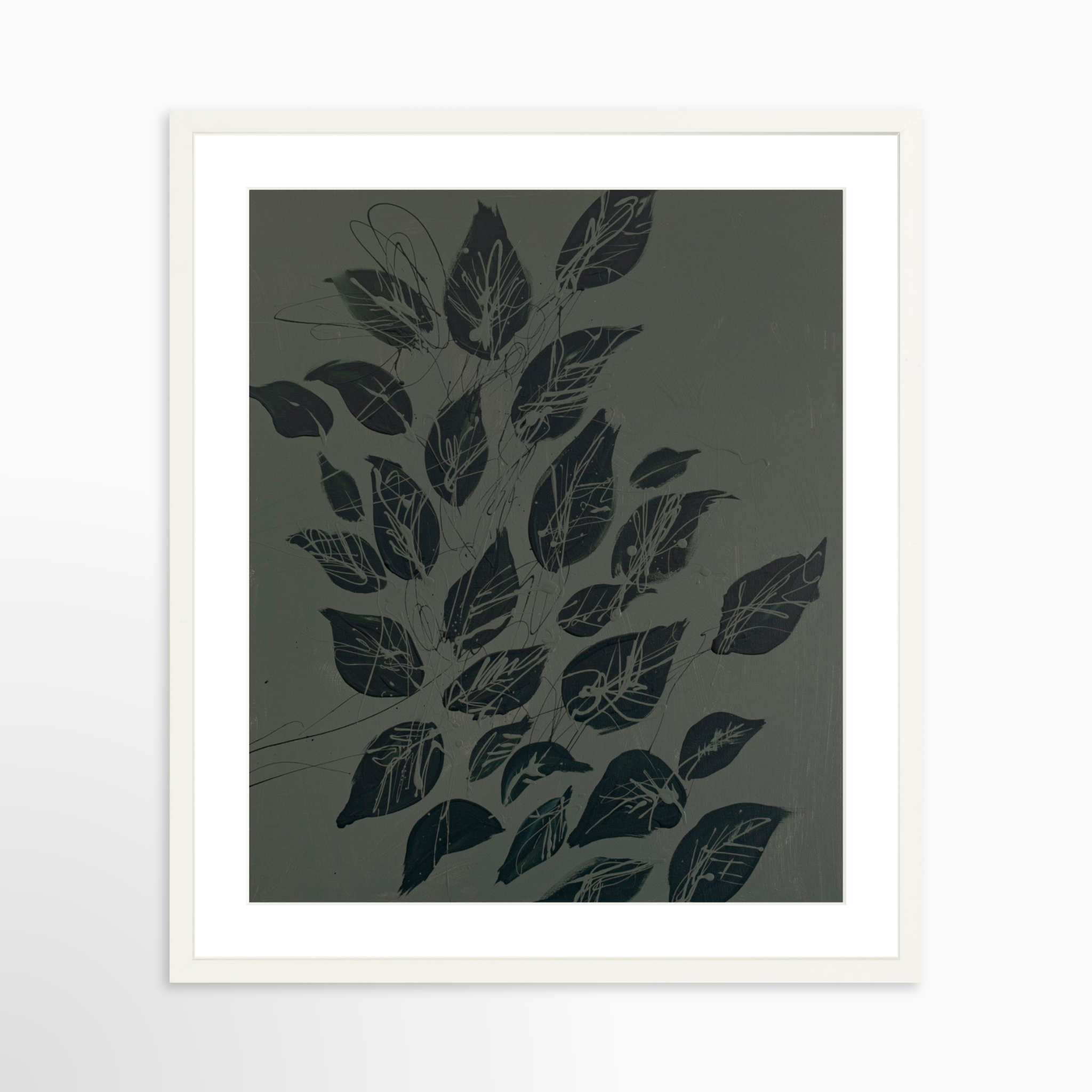 20x25 / White Frame + White Mat