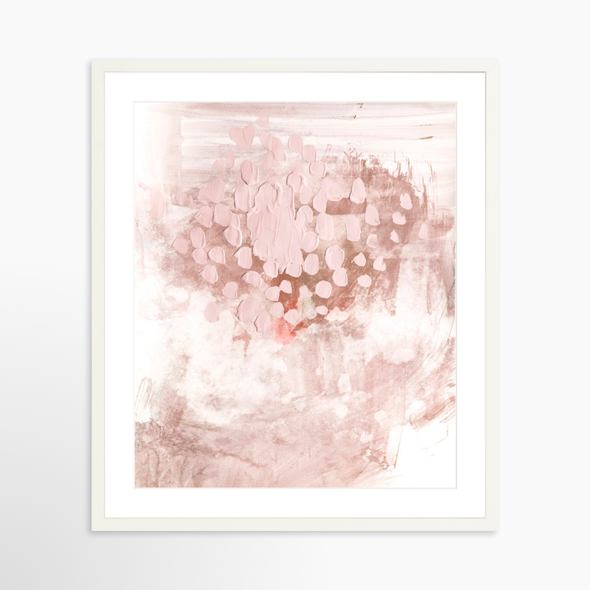 20x25 / White Frame + White Mat