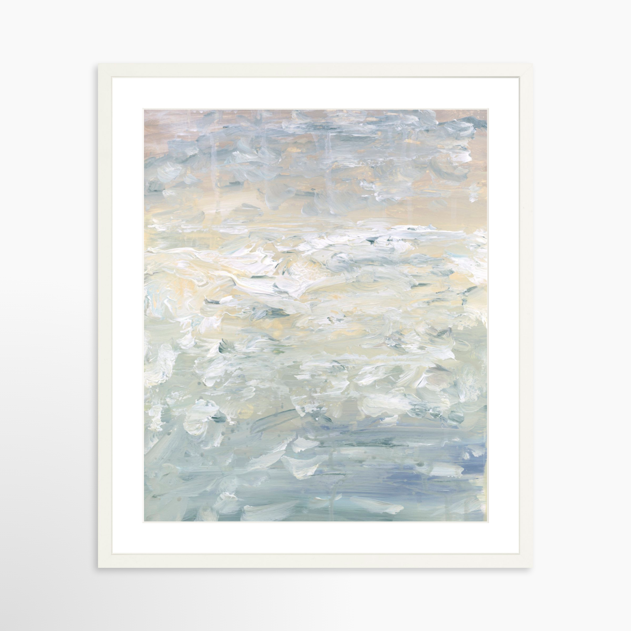 20x25 / White Frame + White Mat