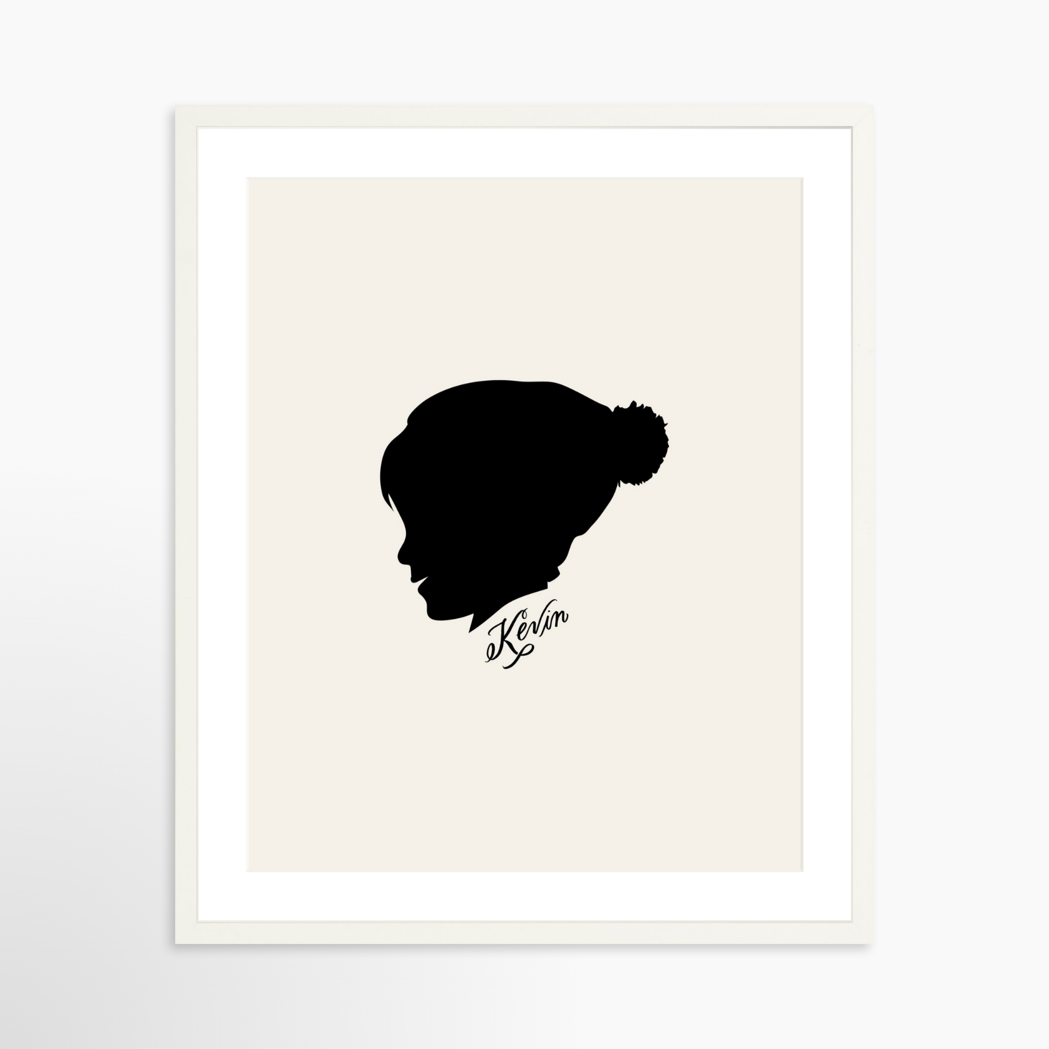 20x25 / White Frame + White Mat