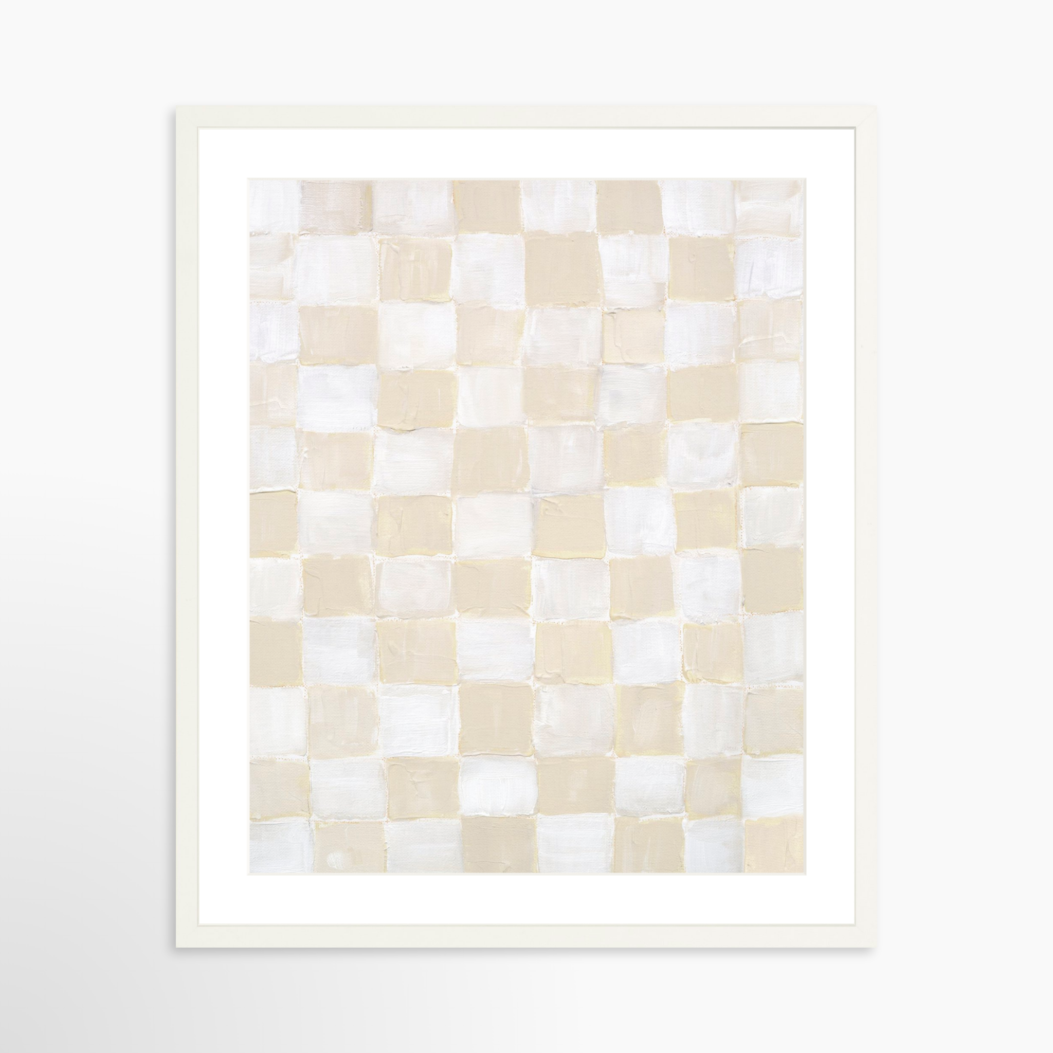 20x25 / White Frame + White Mat