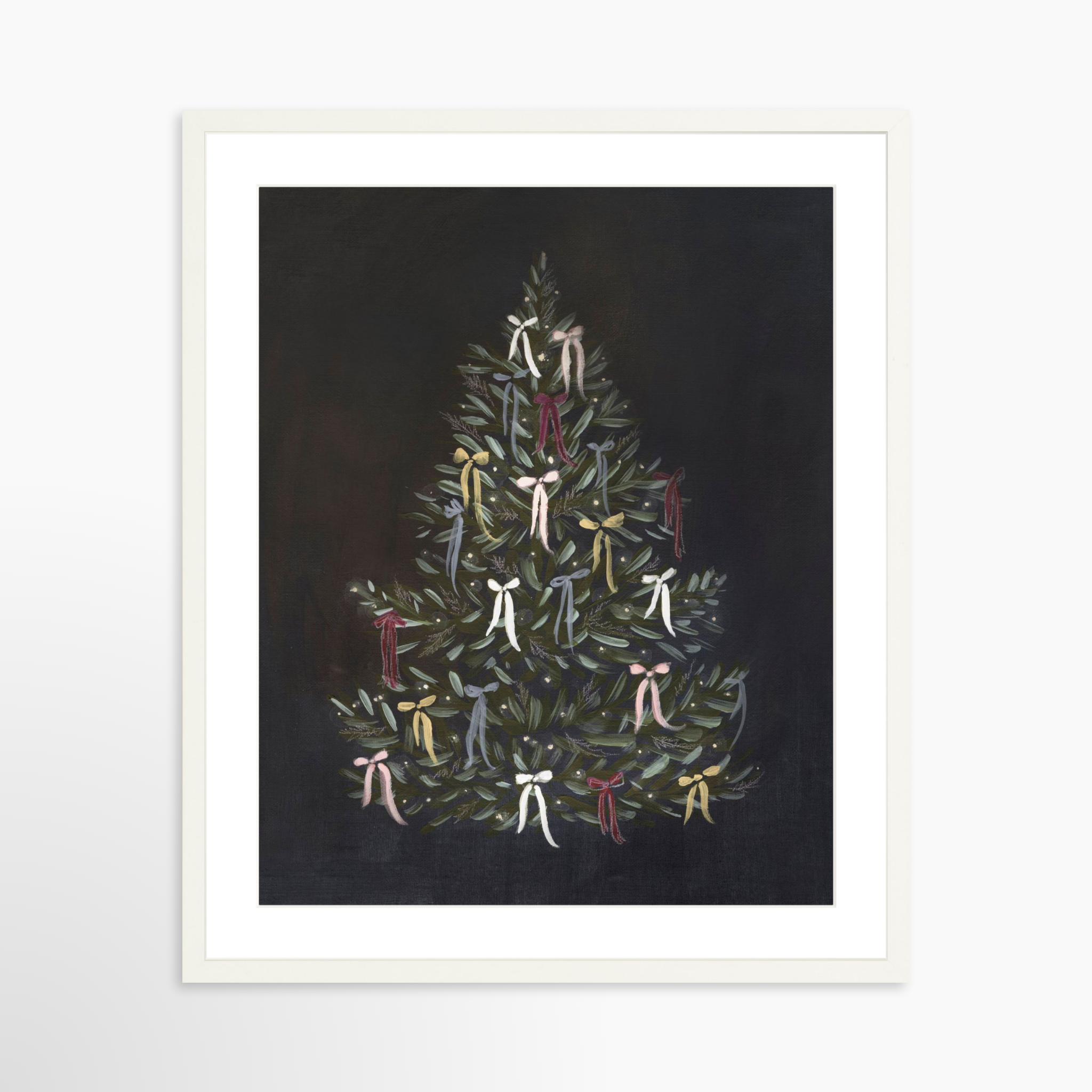 20x25 / White Frame + White Mat