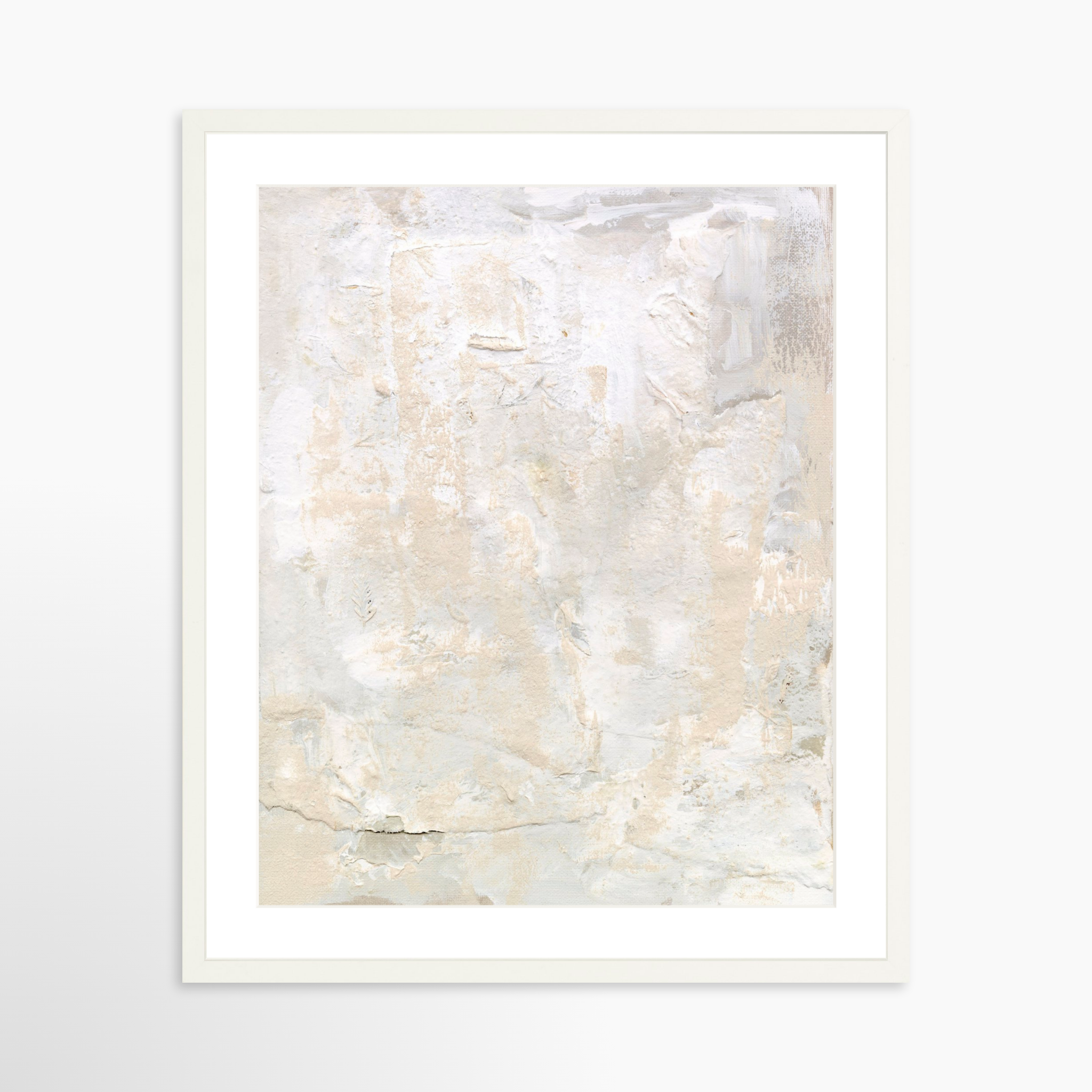 20x25 / White Frame + White Mat