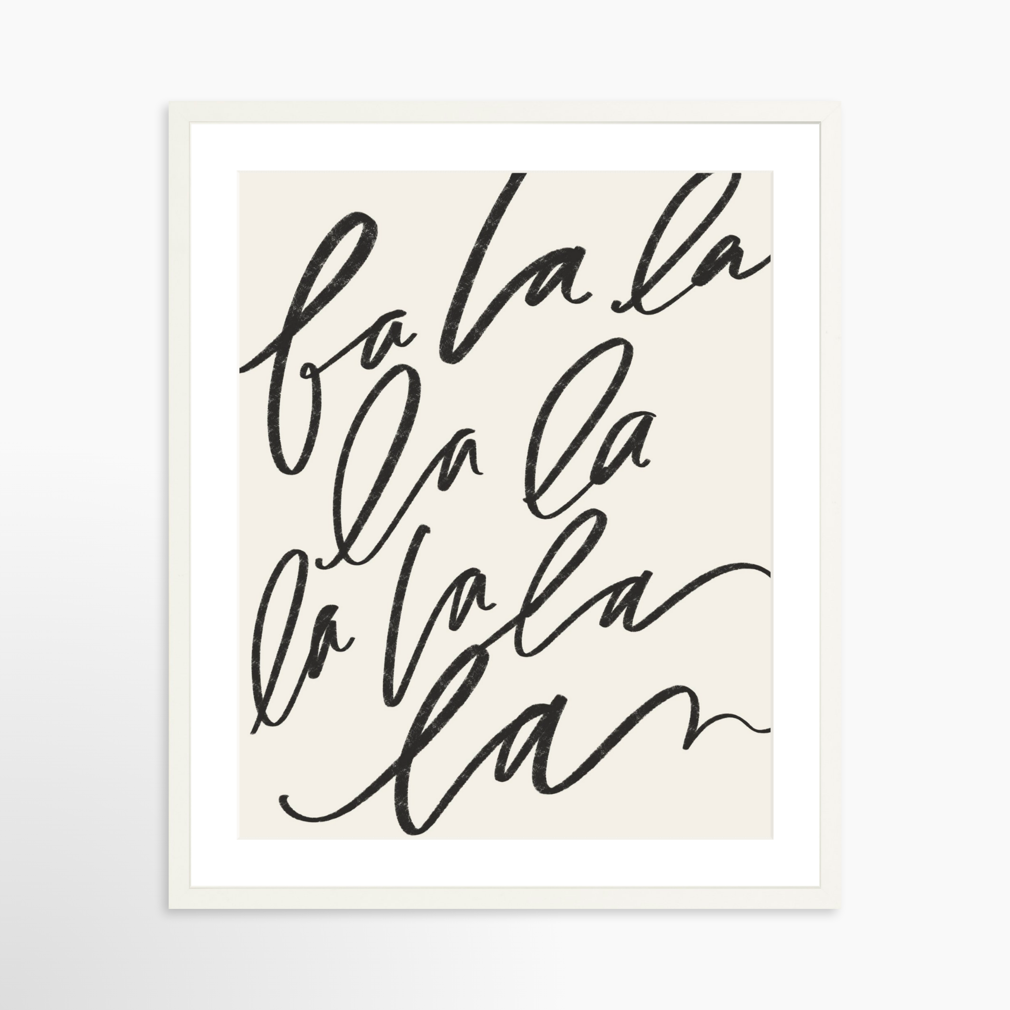 20x25 / White Frame + White Mat