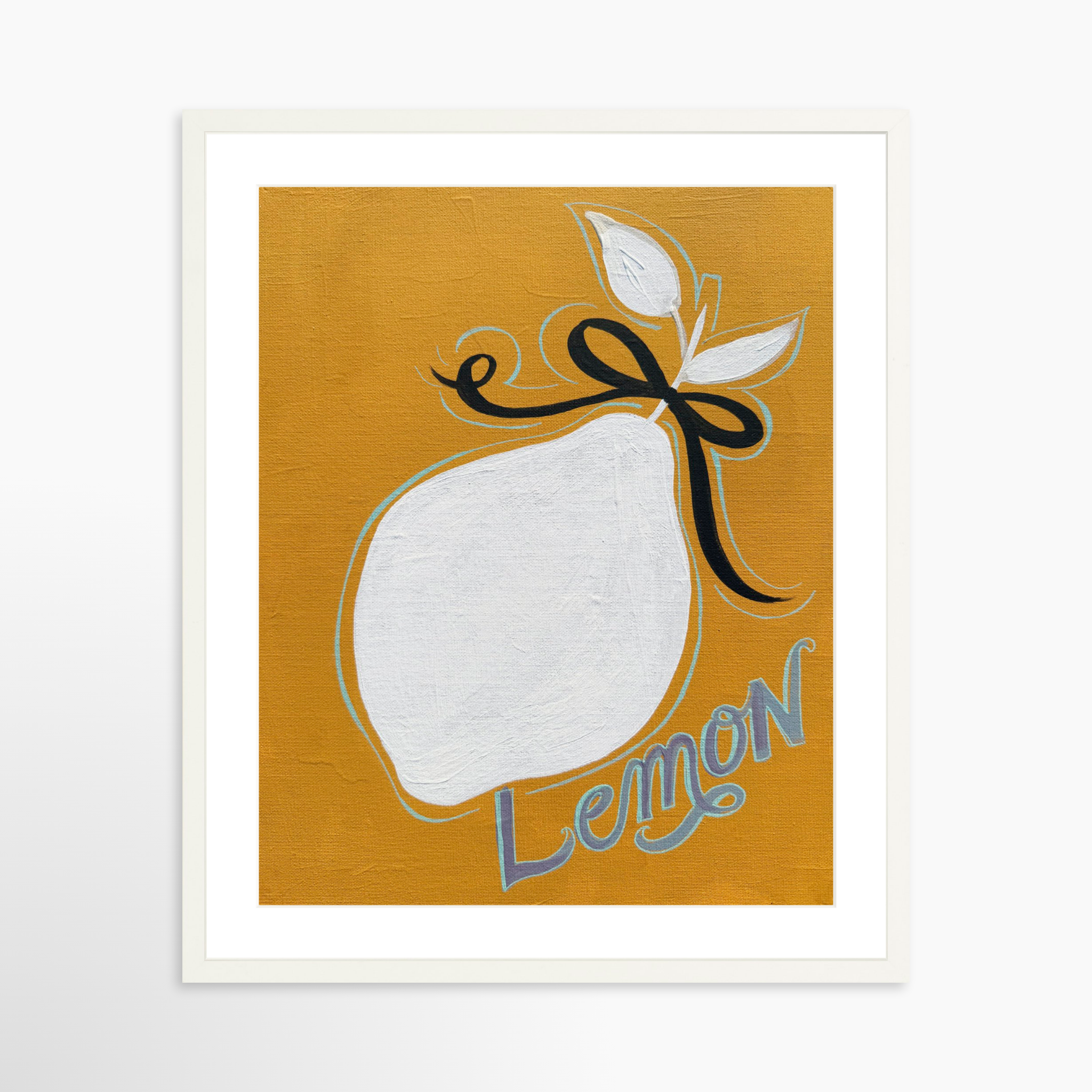 20x25 / White Frame + White Mat